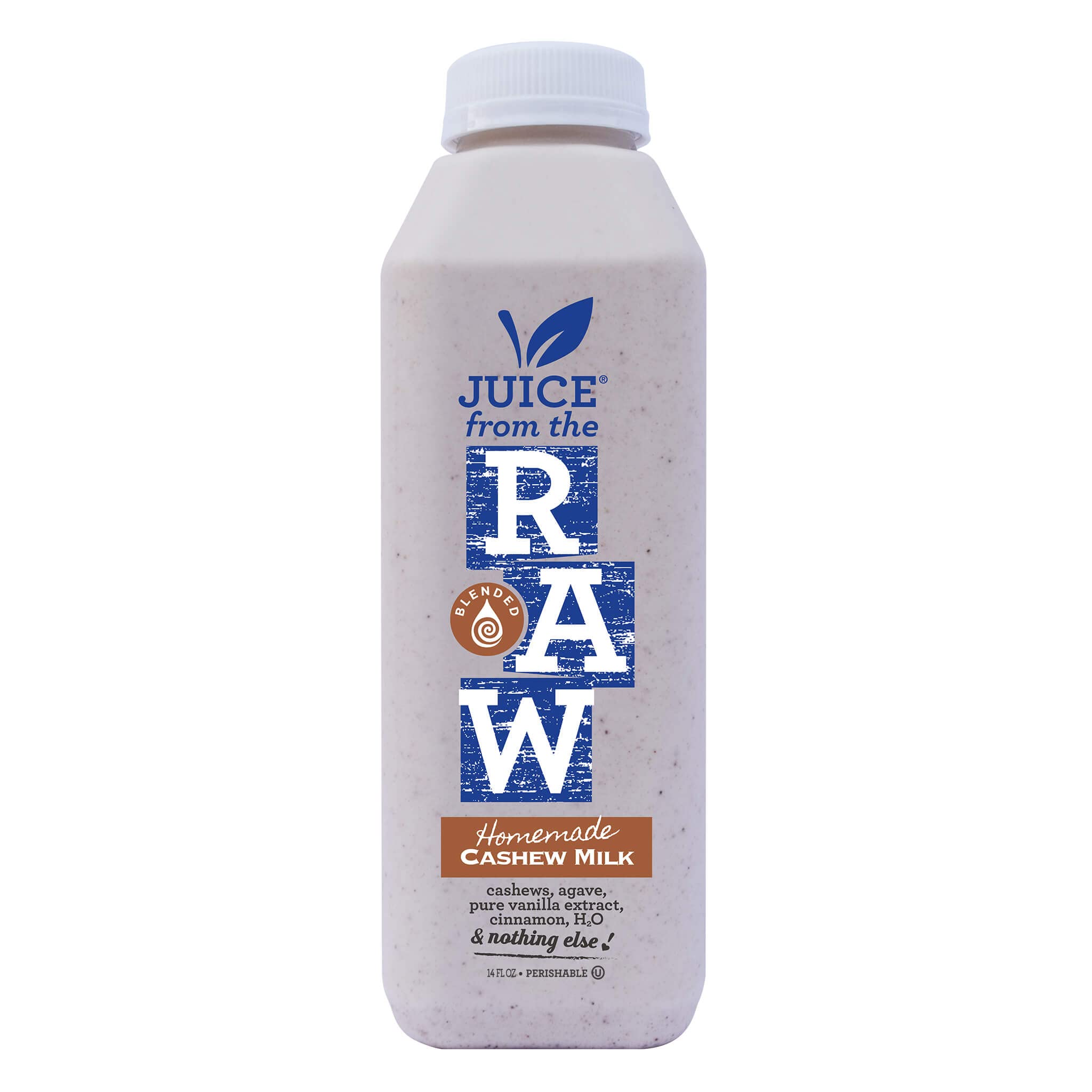 Organic Homemade Cashew Milk by Juice From the RAW® - 12 Pack | Dairy-Free, Vegan Nut Milk Alternative | Perfect for Smoothies, Coffee & Healthy Breakfasts