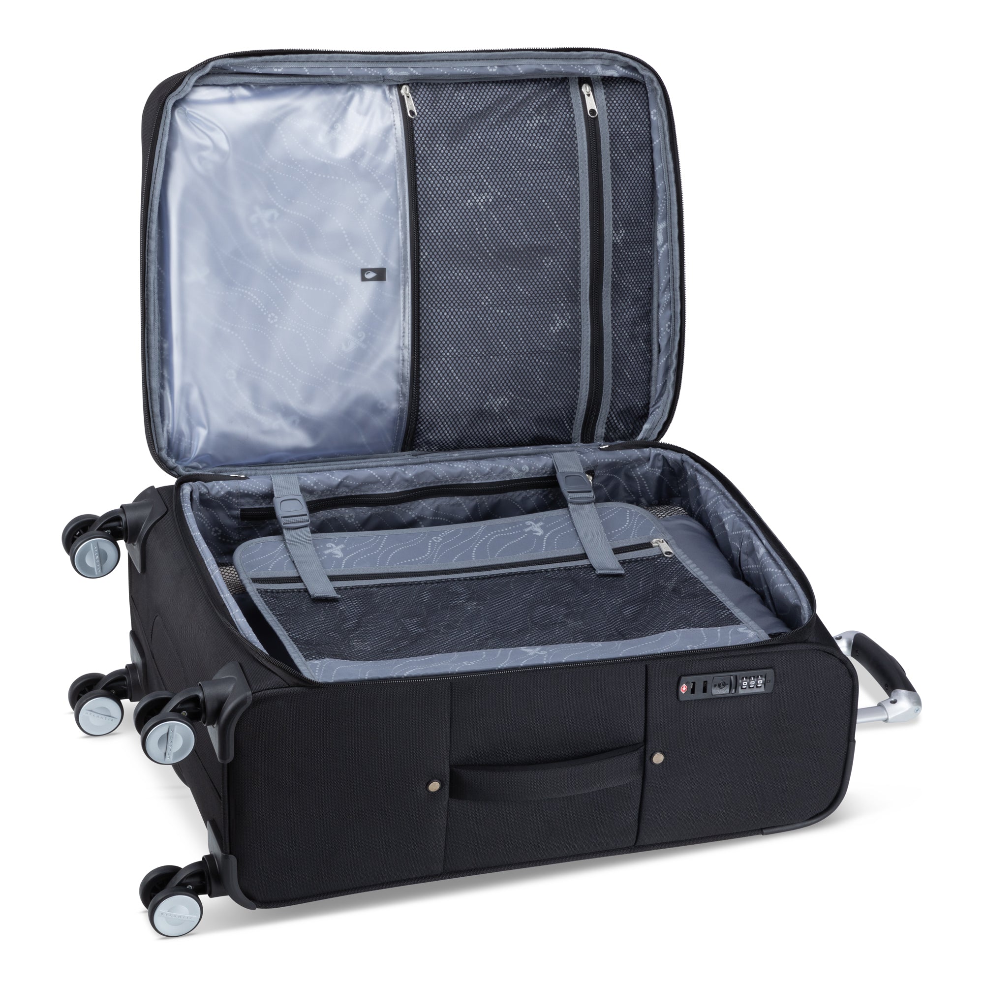 Atlantic Sailbound 3-Piece Luggage Set - Lightweight Spinner Suitcase with TSA Lock for Travel, Vacation & Business Trips (Carry-On, Medium & Large)