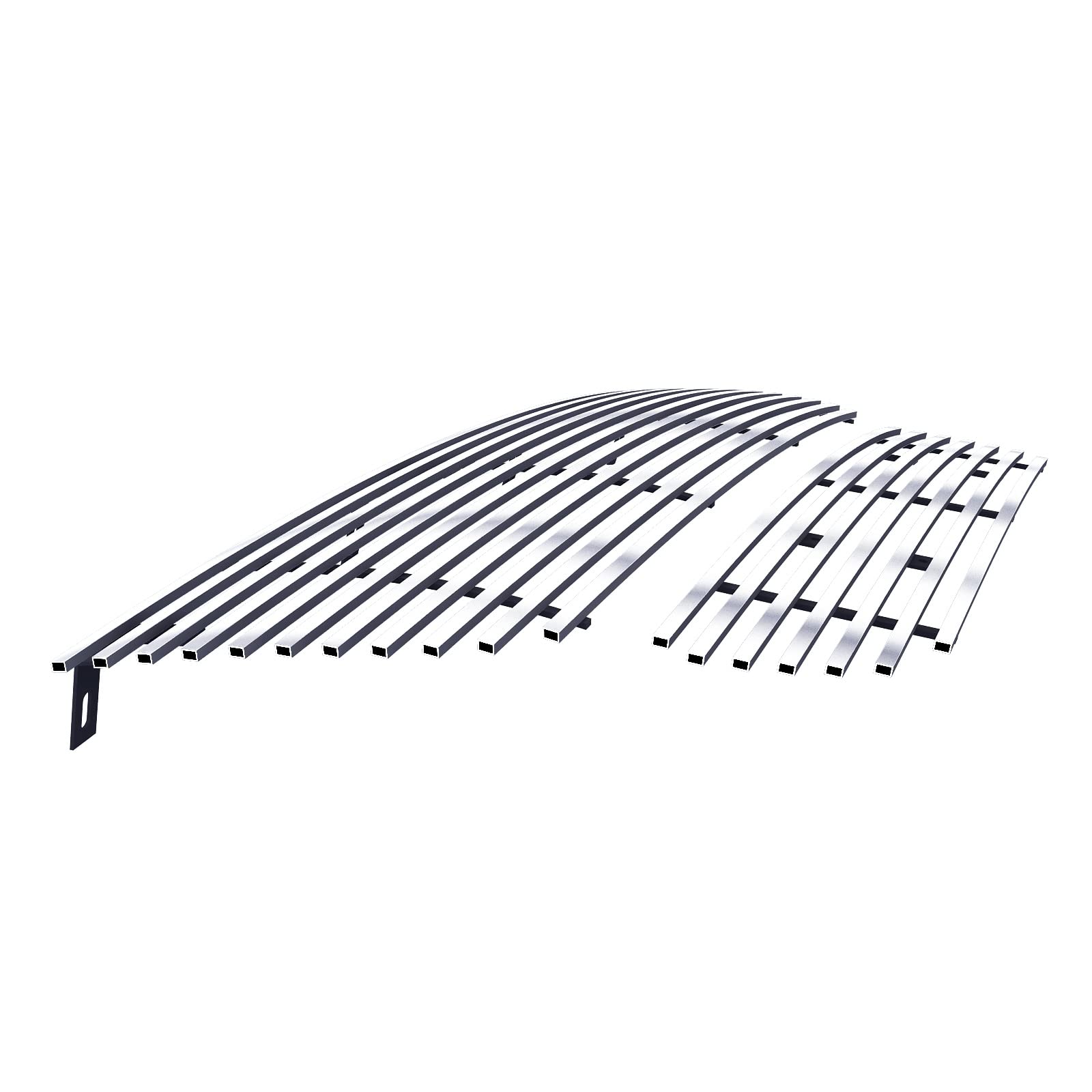 APS Compatible with Ford Explorer 2002-2005 Main Upper Lower Bumper Chrome Billet Front Grill Grille Insert Combo F87989A - Upgrade Your Truck's Style for Off-Road Adventures & Car Shows