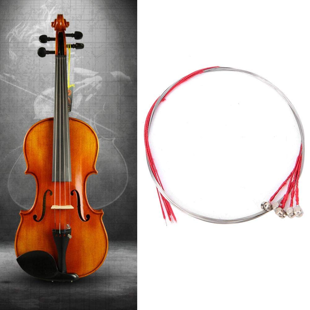 5pcs Violin E Strings Replacement - Premium Steel Strings for 3/4 & 4/4 Size Violins | Durable & Clear Sound | Perfect for Practice, Performances & Music Lessons