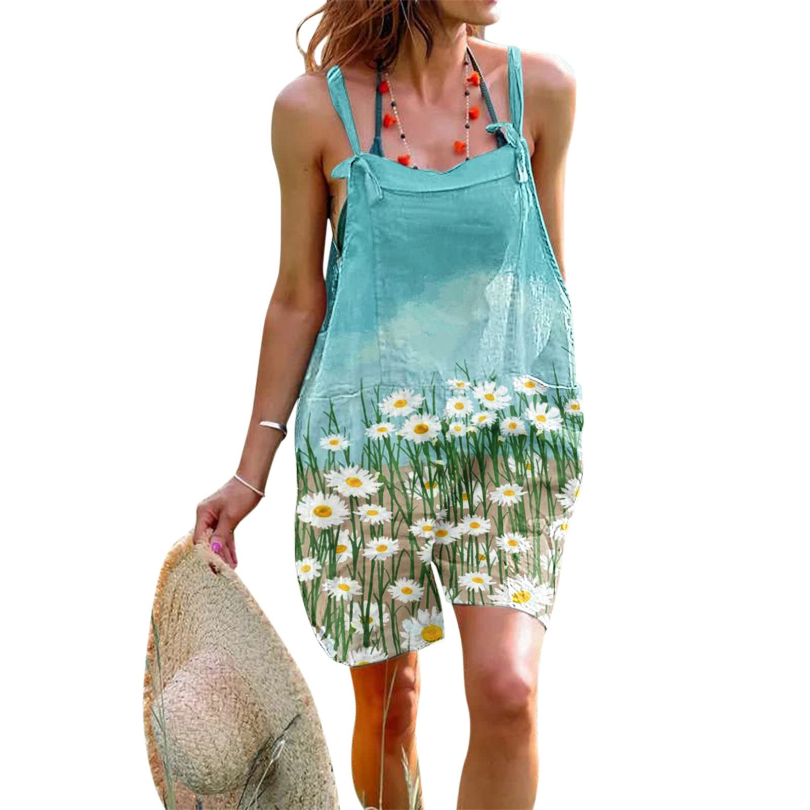 Women's Summer Sleeveless Twist Knot Waffle Knit Tank Tops - Casual Cute Shirts for Beach, Vacation & Everyday Wear
