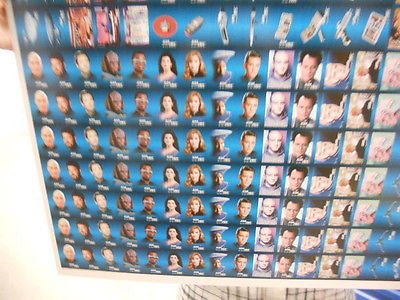 Star Trek Next Generation & DS9 Hostess Chips Uncut Card Sheet 1995 - Rare Collectible Memorabilia for Fans & Display
