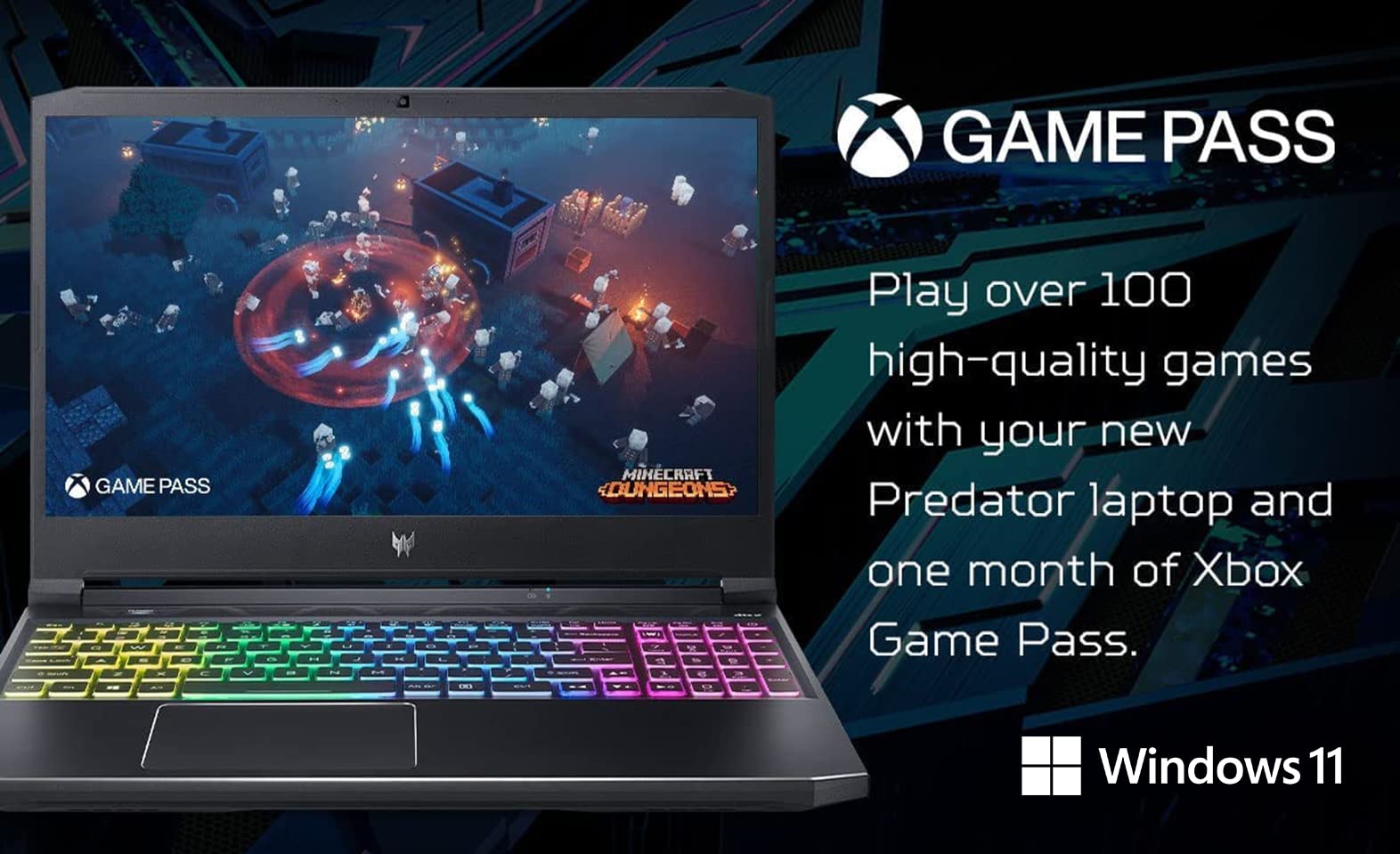 Acer Predator Helios 300 Gaming Laptop - RTX 3060, i7-11800H, 144Hz Display for Pro Gaming