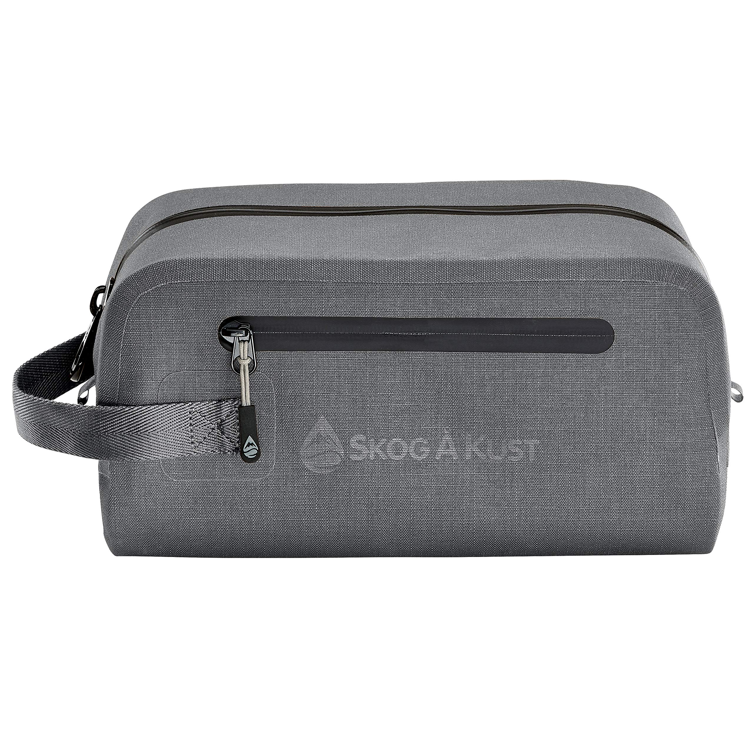 Skog Å Kust DoppSåk Waterproof & Leak-Proof Travel Toiletry Bag | Small, Charcoal Grey | Perfect for Camping, Gym & Air Travel Toiletries Organization
