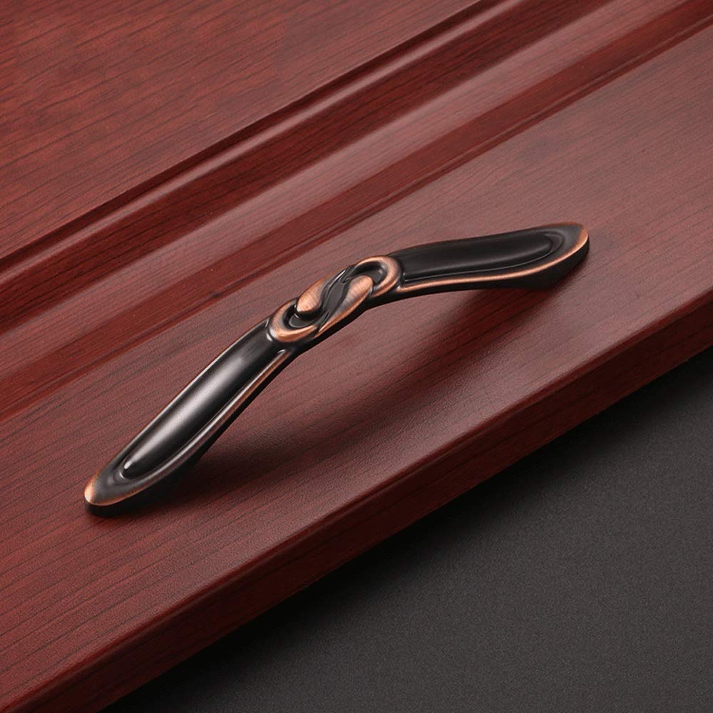 Vintage Coffee Red Cabinet Handles 10-Pack - Antique Furniture Pulls for Kitchen Cupboard, Bedroom Dresser, Bathroom Drawer - Perfect for Home Renovation & DIY Projects