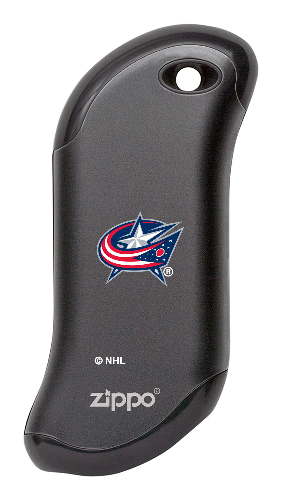 Rechargeable Hand Warmer for NHL Columbus Blue Jackets Fans - HeatBank® 9s Portable Pocket Warmer for Winter Sports, Camping & Outdoor Activities