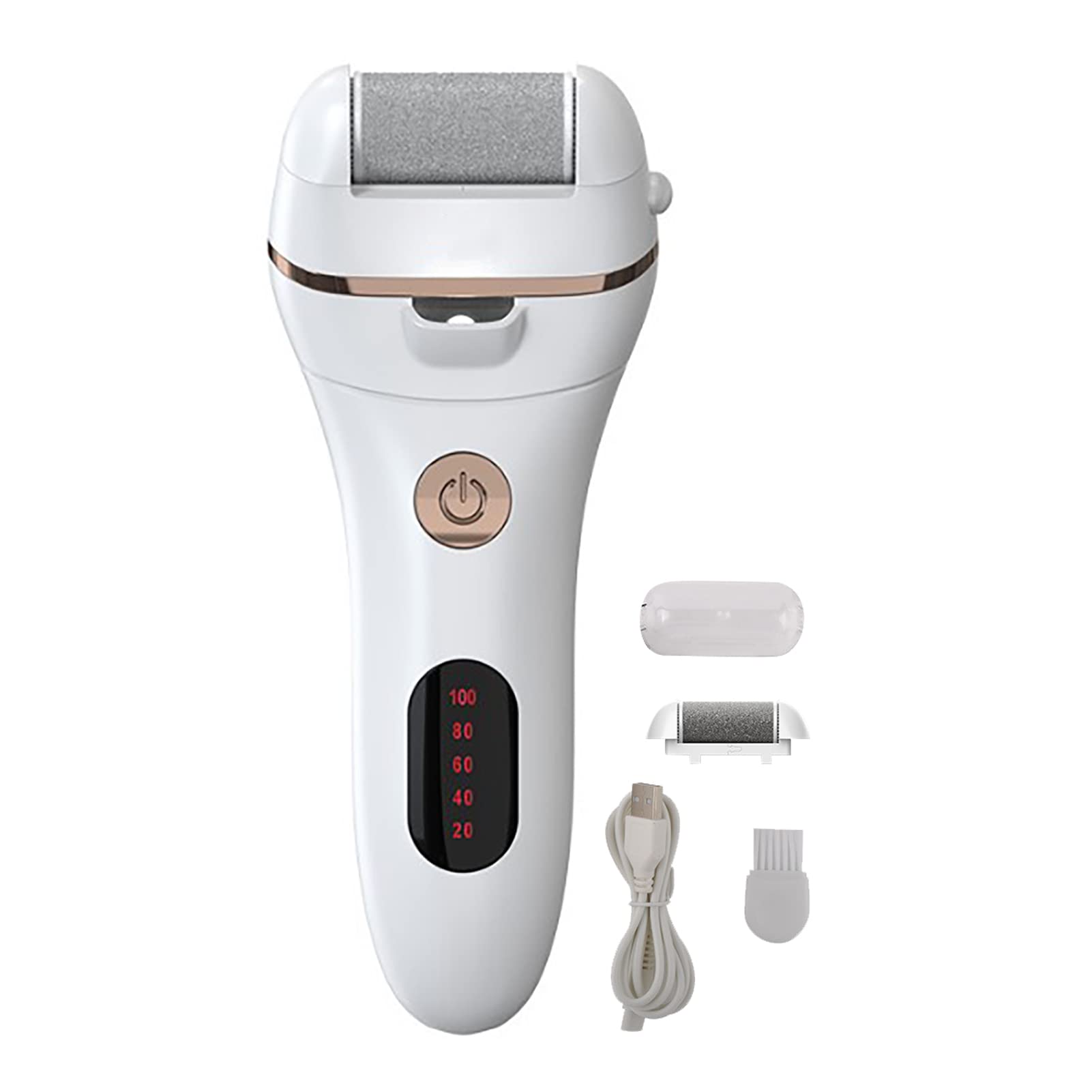 Professional Electric Foot Callus Remover - USB Rechargeable, 2 Speed Settings, IPX5 Waterproof Pedicure Roller for Smooth Feet - Perfect for Home Spa, Travel & Foot Care Routine