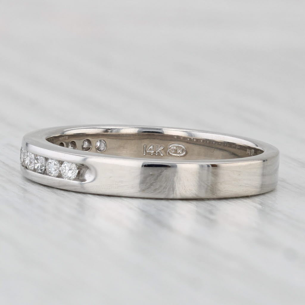 0.23ctw Diamond Wedding Band Ring - 14k White Gold Size 7 - Stackable Anniversary Ring for Women - Perfect for Bridal Sets, Engagement Stacking & Special Occasion Jewelry Gifts