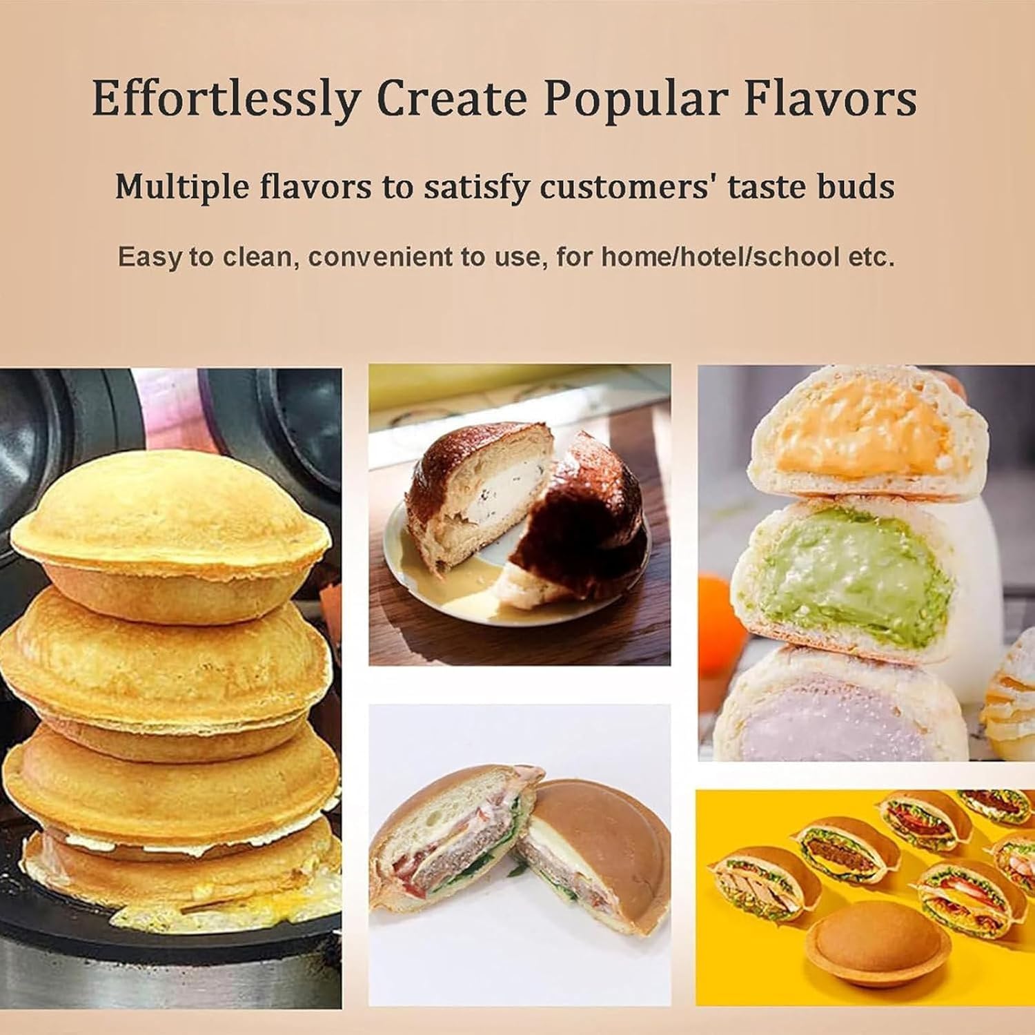 Electric Panini Press Machine - Non-Stick Sandwich & Burger Maker for Grilled Paninis, Burgers, and Waffles - Perfect for Home Kitchens, Cafes, and Outdoor BBQs