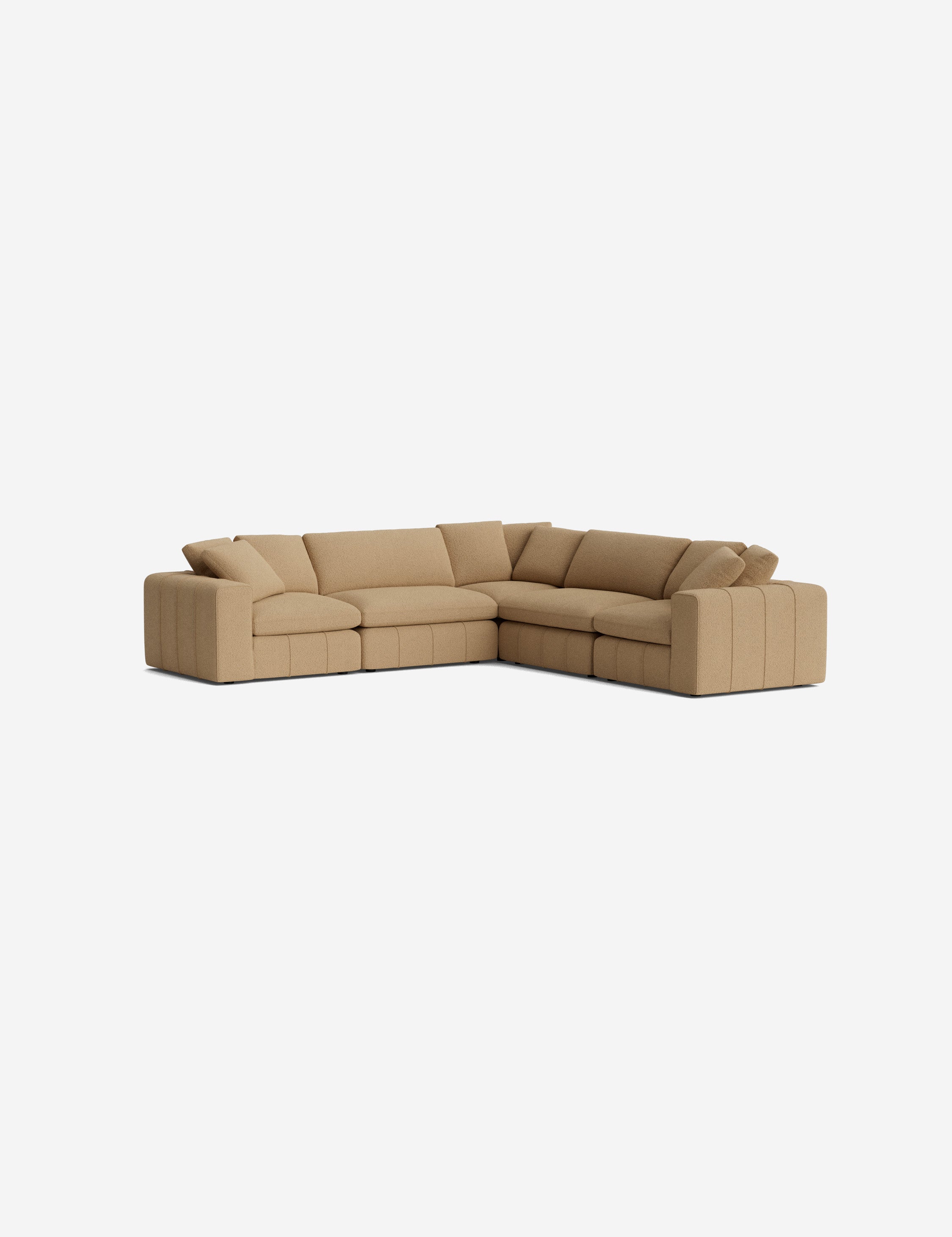 Capella Modular Corner Sectional Sofa - Modern L-Shaped Couch for Living Room, Reversible Design with Ottoman | Perfect for Small Spaces, Apartments & Home Theater Seating