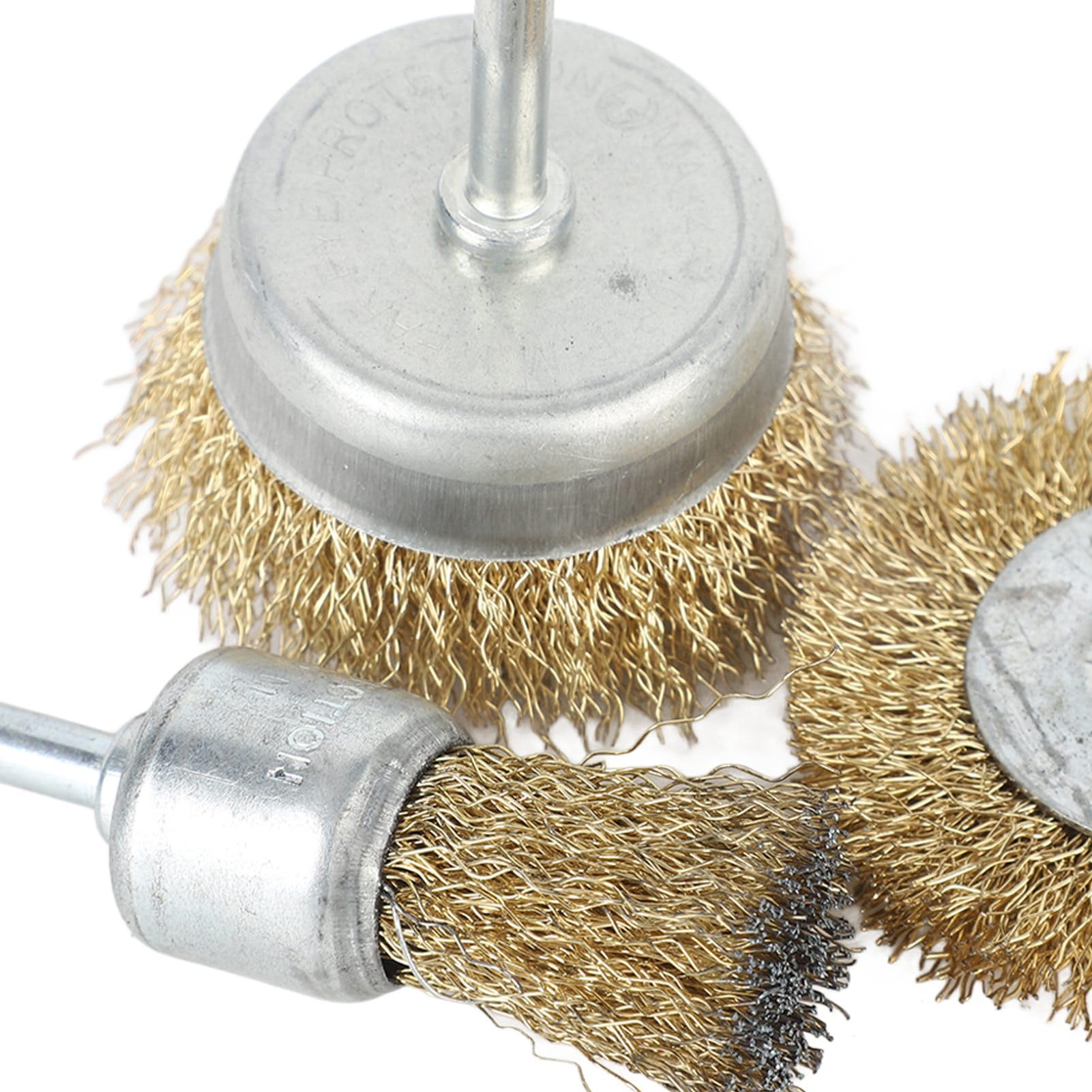 Cordless Electric Grinder Wire Brush Set - 3Pcs Stainless Steel Multi-Purpose Rotary Tool Attachments for 4500RPM (Perfect for Metal Cleaning, Rust Removal & Surface Preparation)