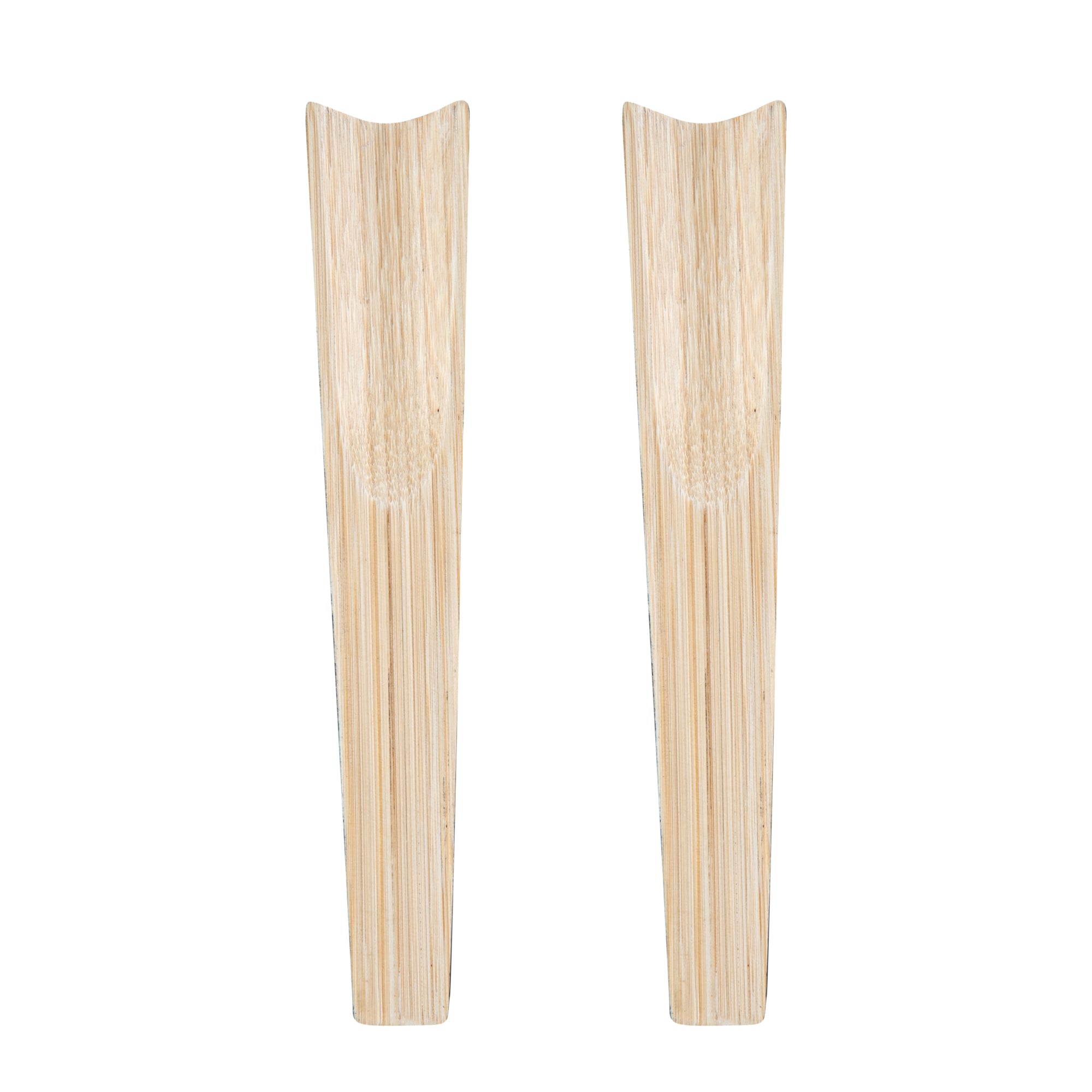 Bambuddha Black Spun Bamboo 2-Piece Salad Serving Set - 9.75 Inch Eco-Friendly Utensils for Healthy Dining, Picnics & Dinner Parties