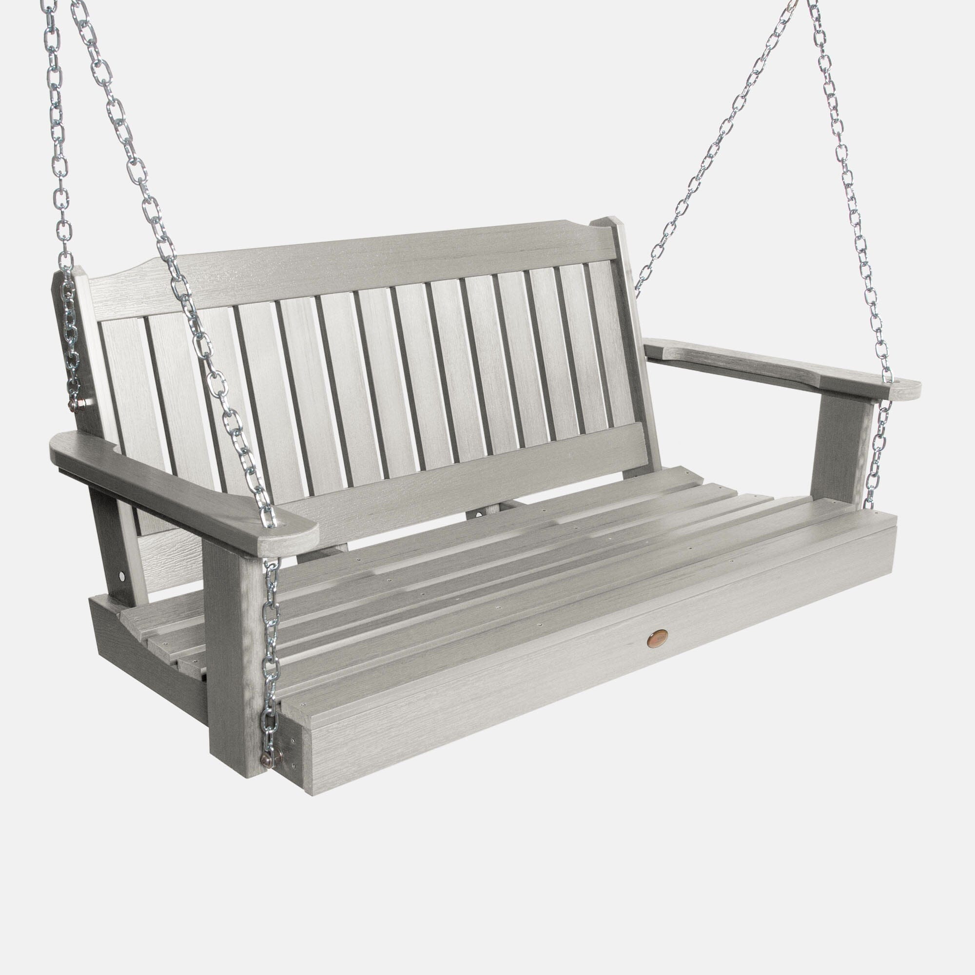 4FT Lehigh Porch Swing - Outdoor Hanging Bench for Patio, Garden & Backyard - Weather-Resistant Wooden Swing Seat with Chains - Perfect for Relaxing, Reading & Enjoying Nature