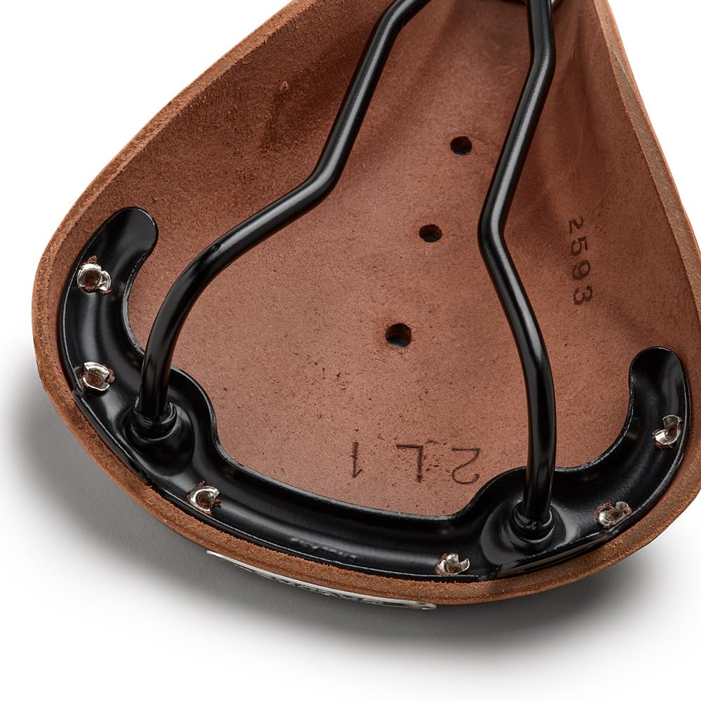 Brooks England B17 Premium Leather Bike Saddle - Ultra Comfortable Cycling Seat for Road & Touring Bikes | Perfect for Long Distance Rides & Commuting