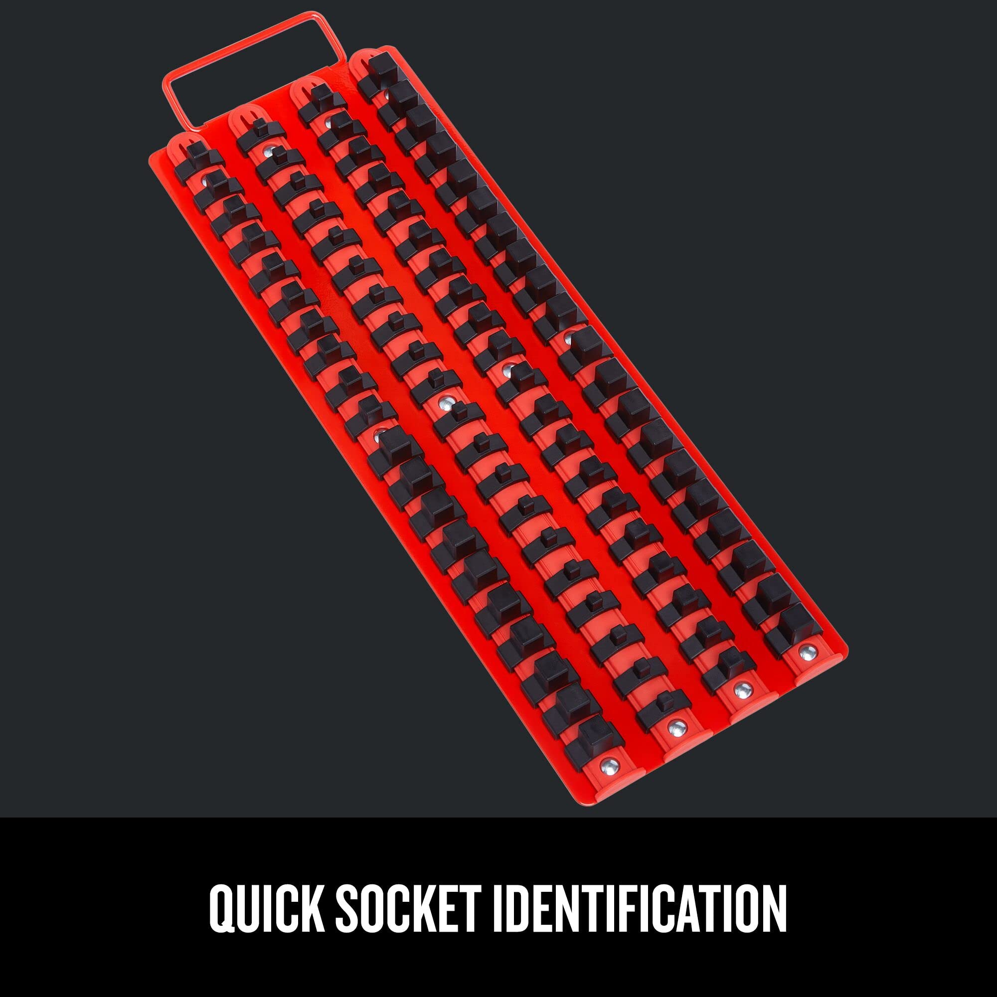 CRAFTSMAN 4-Rail Socket Holder - Premium Tool Storage & Organization (CMMT99419) - Perfect for Garage, Workshop & DIY Projects