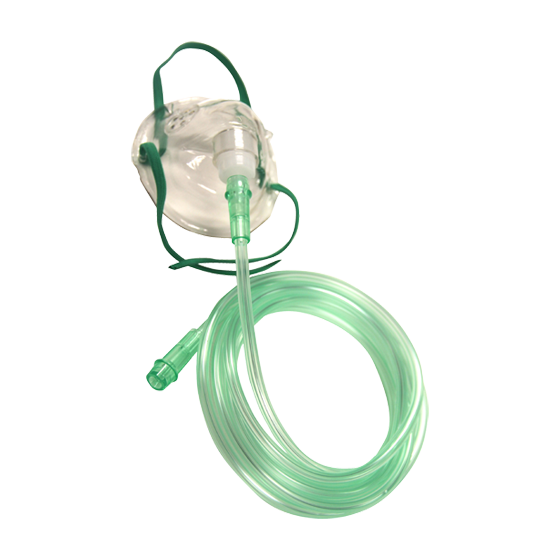 Oxygen Therapy Mask with 2M Tubing for Kids - Comfortable & Adjustable Pediatric Oxygen Mask for Home Use, Hospital, and Travel