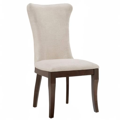 Inspire Q Willa Fabric Wingback Dining Chairs Set of 2 - Classic Upholstered Armchairs for Elegant Dining Room, Kitchen, or Breakfast Nook - Comfortable & Stylish Home Furniture