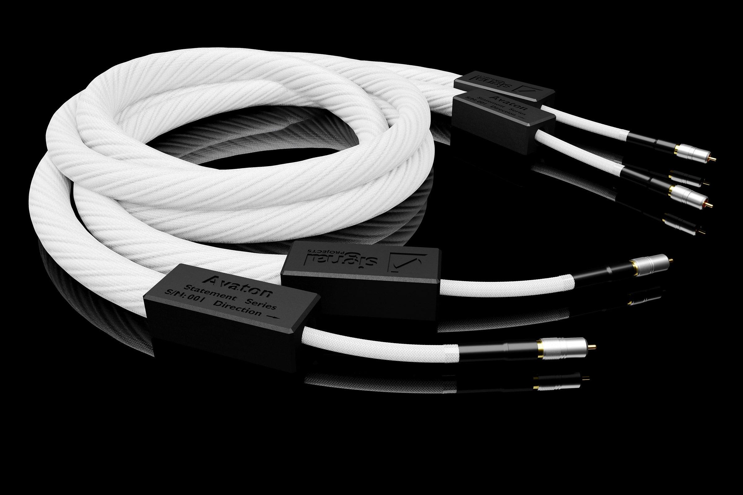 Premium Signal Projects Avaton RCA Interconnect Cable - High-Quality Audio Cable for Turntables, Hi-Fi Systems & Home Theater Setups