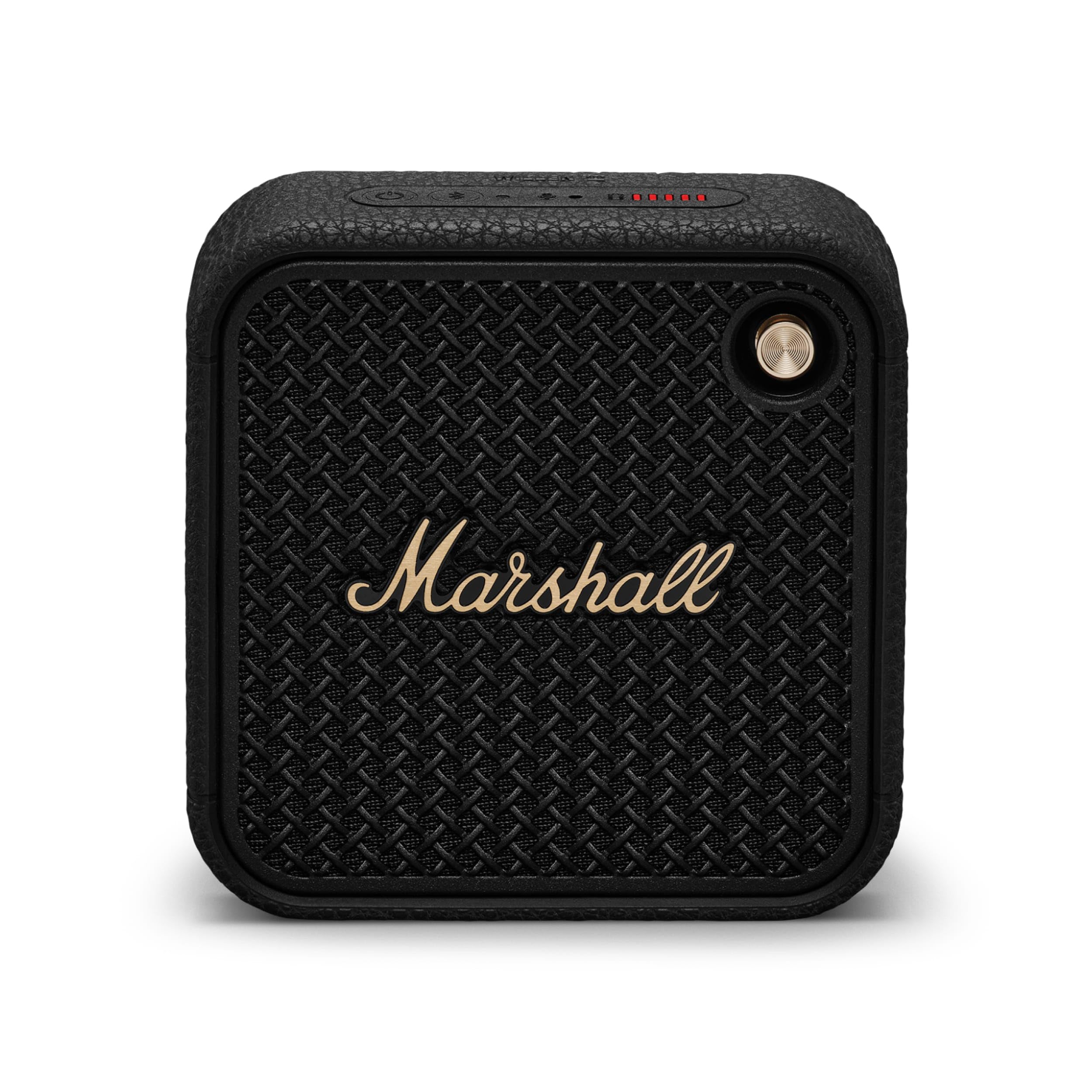 Marshall Willen II Bluetooth Portable Speaker - Wireless Outdoor Speaker with Rich Bass, IP67 Waterproof, 15+ Hours Playtime - Perfect for Travel, Beach, Camping & Home Use (Black & Brass)