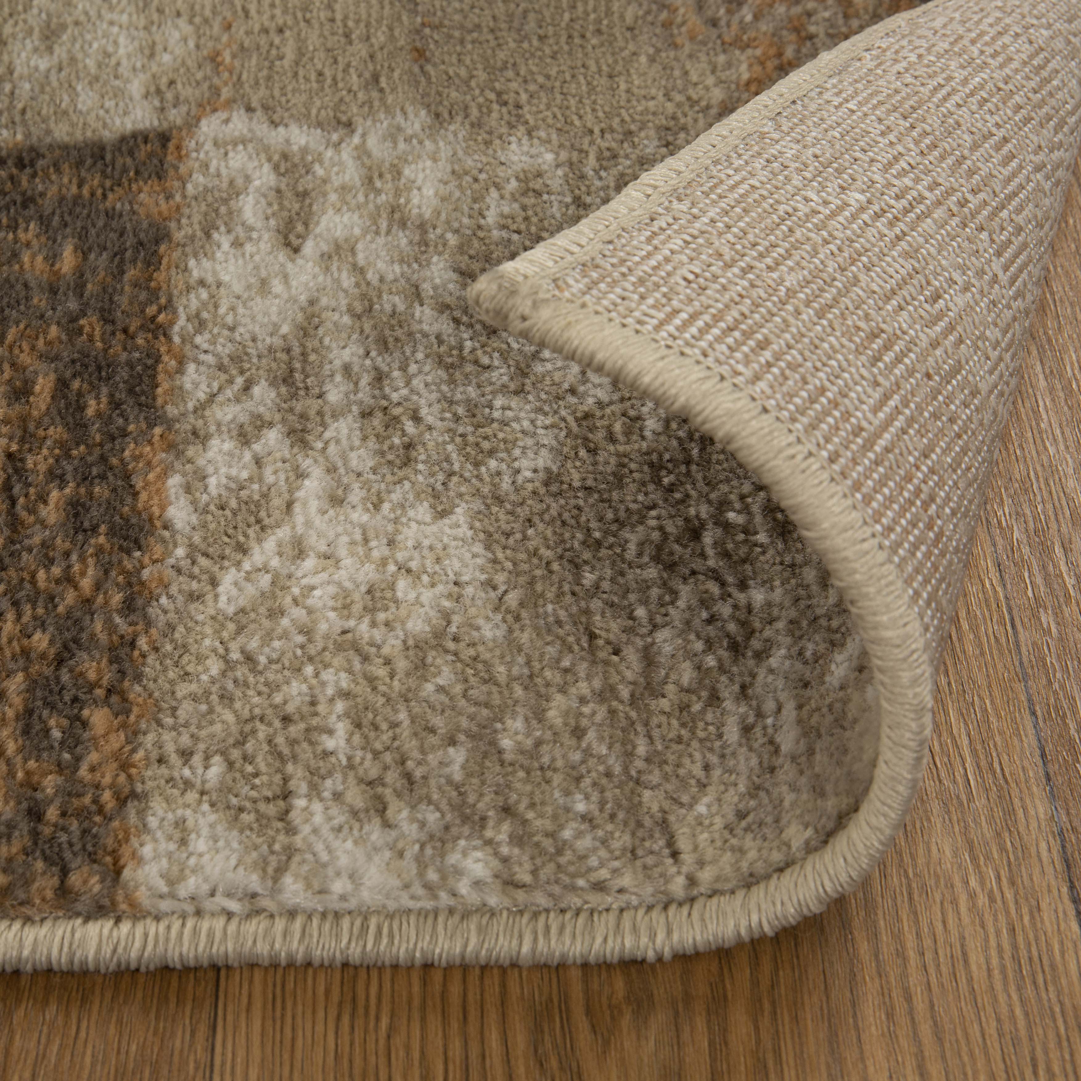 Brentwood Modern Abstract Indoor Area Rug - Soft Non-Slip Living Room Carpet for Bedroom, Dorm & Home Decor