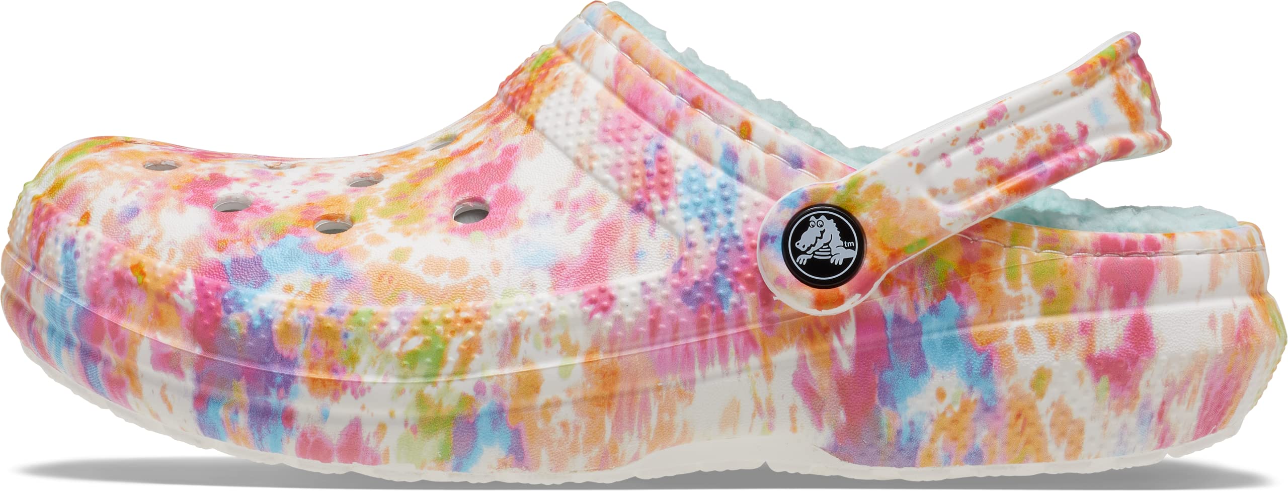 Crocs Unisex-Adult Classic Tie Dye Lined Clogs | Fuzzy Comfortable Slippers for Men & Women | Perfect for Indoor Relaxation & Cozy Home Wear