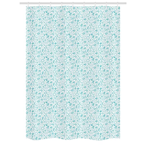 Dark Seafoam and White