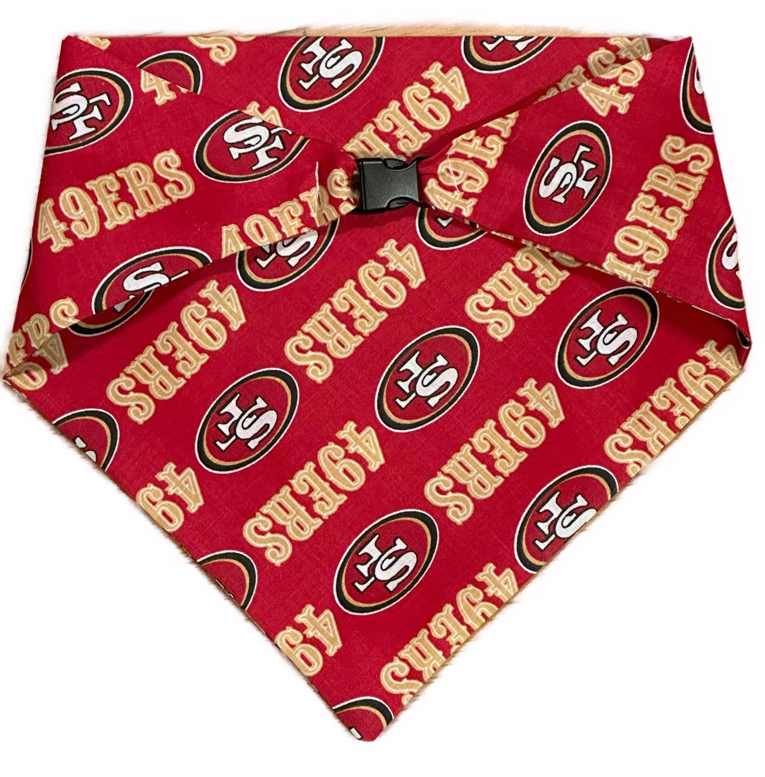 San Francisco 49ers Dog Bandana - Small Pet Bandana for Game Day, NFL Fan Gear, Cute Dog Accessories for Football Season & Team Spirit