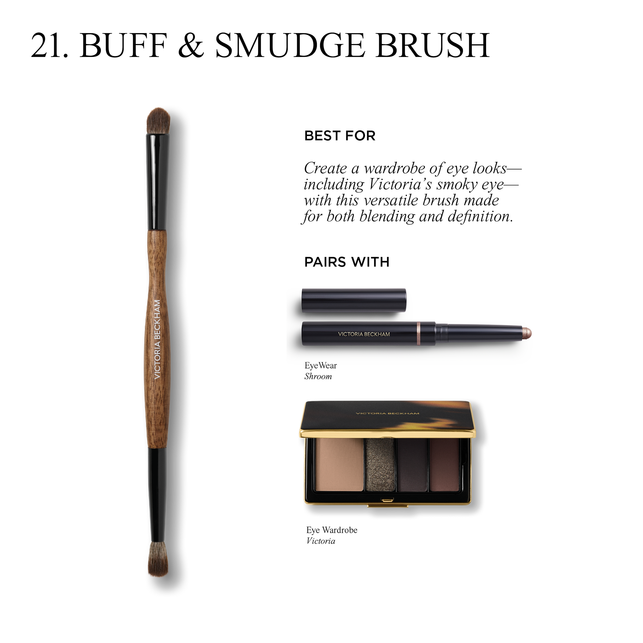 Professional Buff and Smudge Brush Set for Makeup Blending - Perfect for Eyeshadow, Contouring & Highlighting - Ideal for Artists & Beauty Enthusiasts
