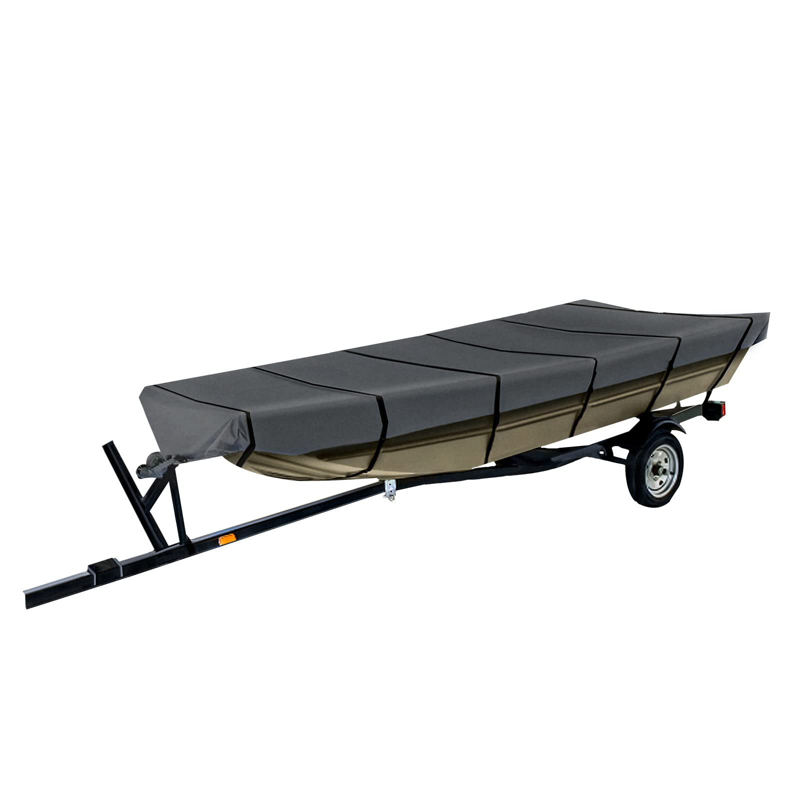 GOODSMANN Heavy Duty Waterproof Jon Boat Cover 18ft - Fits 18ft Length with 75'' Beam Width (Model 9411-13104-01A) | All-Weather Protection for Fishing, Hunting & Outdoor Storage