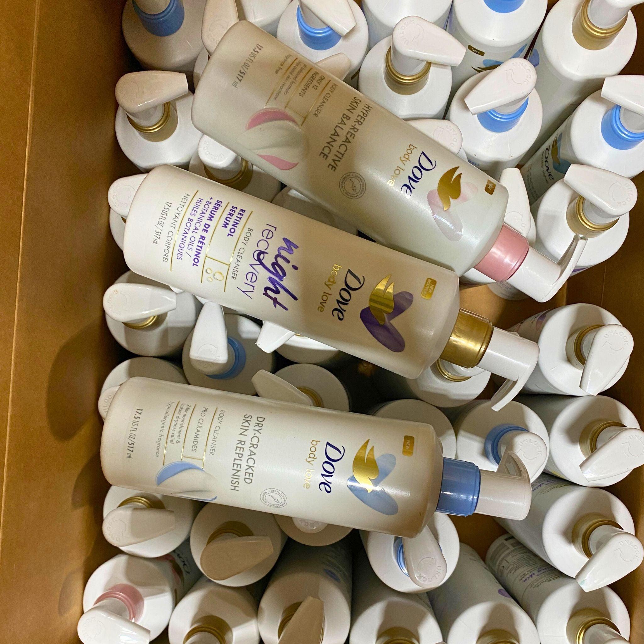 Dove Body Love Body Wash & Cleanser - 17.5 Fl Oz (Pack of 50) | Moisturizing Shower Gel for Dry Skin | Daily Hydration for Women & Men | Perfect for Home, Gym & Travel Use