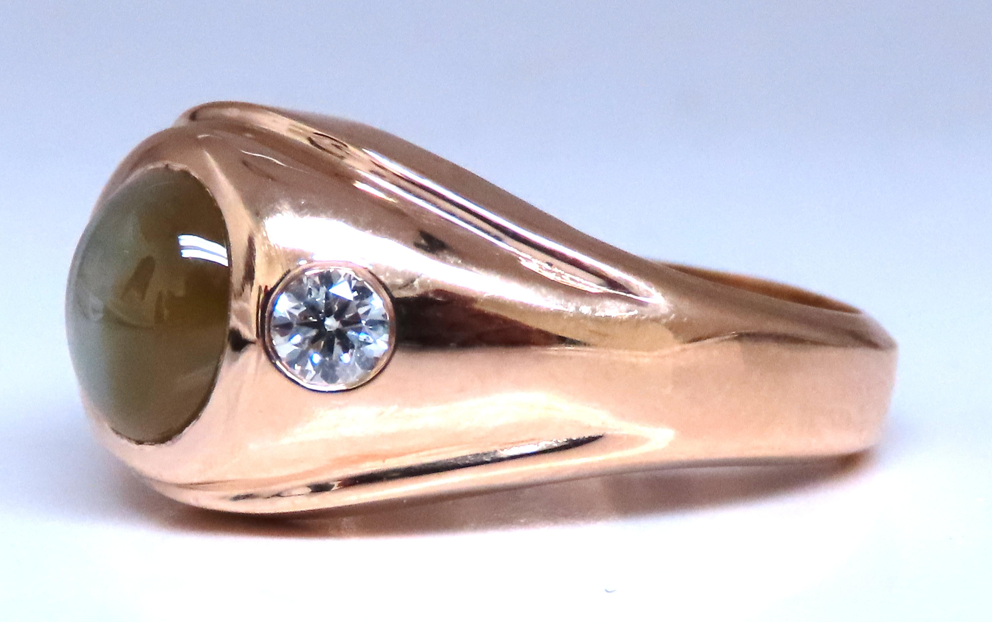 GIA Certified 3.15 Carat Natural Cat's Eye Ring in 14K Gold - Elegant Jewelry for Women, Perfect for Weddings, Anniversaries & Special Occasions