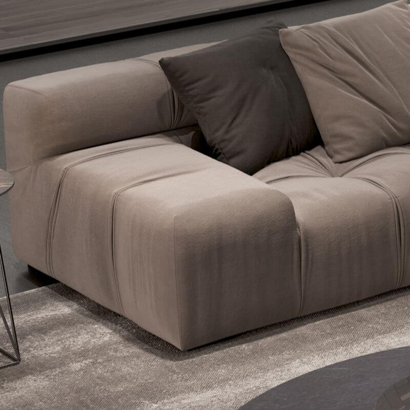 6-Person L-Shaped Reclining Sofa with Right Chaise - Perfect for Living Room, Home Theater & Family Gatherings