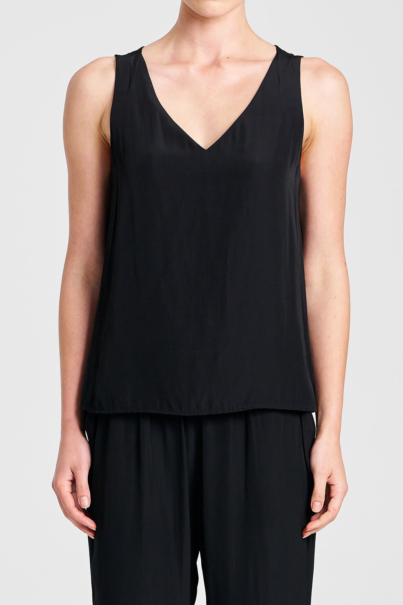Mela Purdie Audrey Tank Top - Women's Casual Sleeveless Blouse for Summer Outfits & Beach Wear