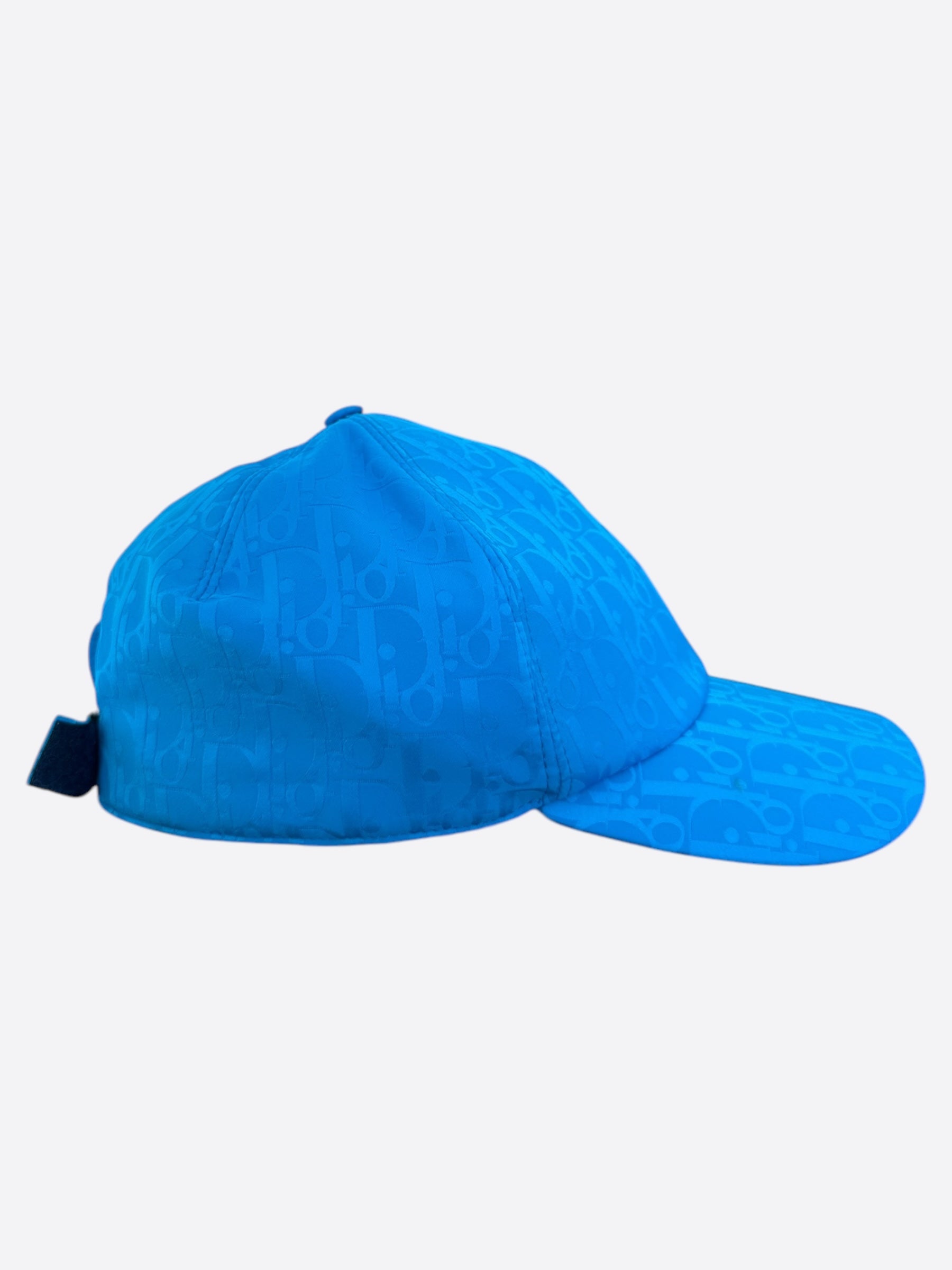 Dior Light Blue Oblique Baseball Cap - Fashionable Designer Hat for Men & Women - Perfect for Outdoor Activities, Sports, and Streetwear Style
