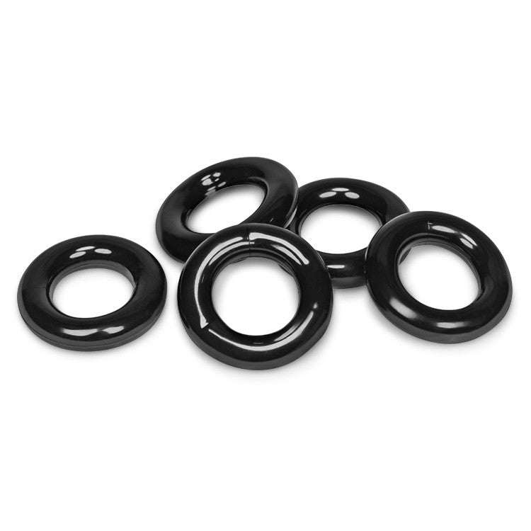 Oxballs OXR 1 Cock Ring - Premium Black Silicone Stretchy Penis Ring for Enhanced Pleasure & Performance - Perfect for Couples Play & Solo Stimulation