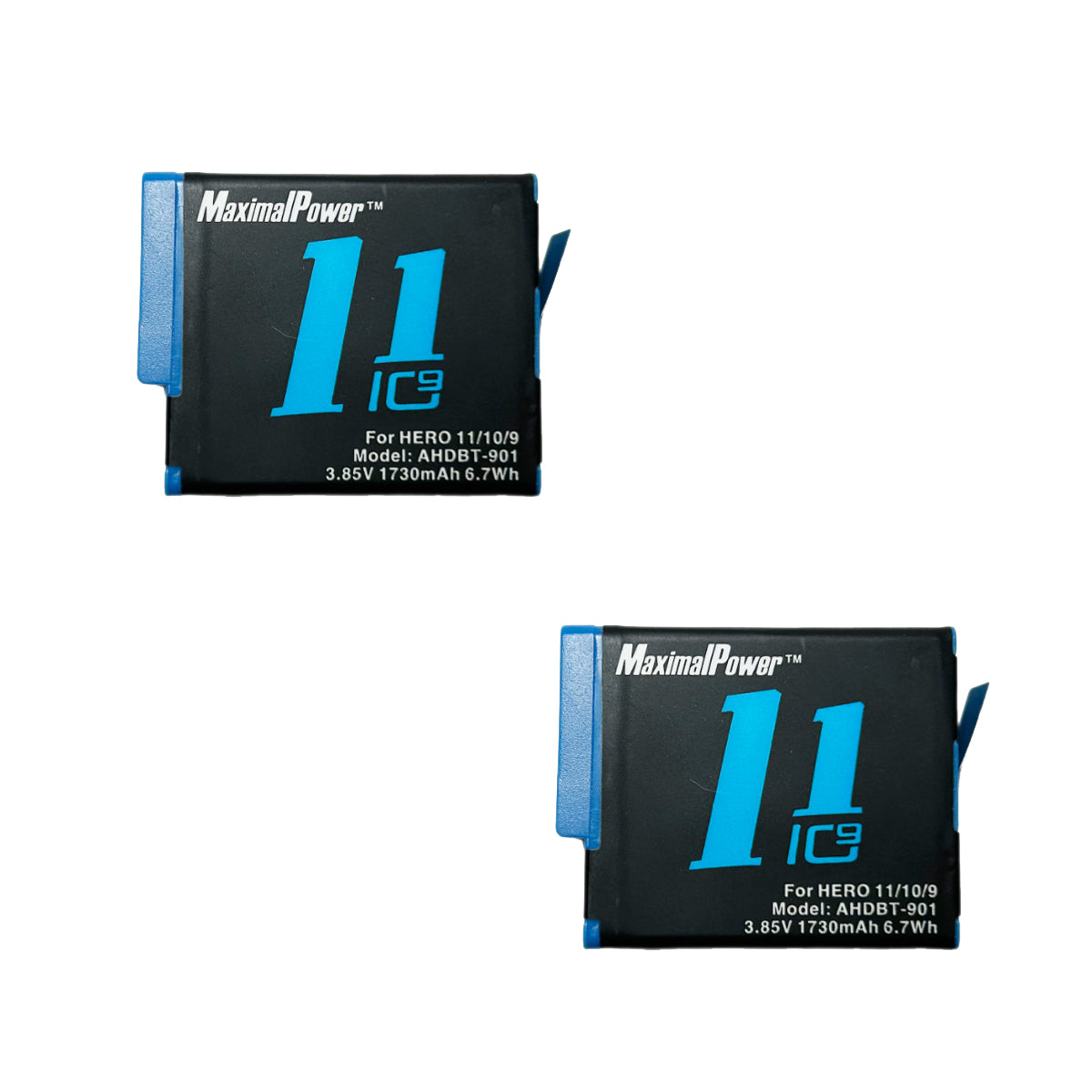 GoPro Hero 11/10/9 Black Replacement Battery - 1730mAh High Capacity Rechargeable Li-ion Battery for Action Camera | Perfect for Travel, Vlogging & Outdoor Adventures
