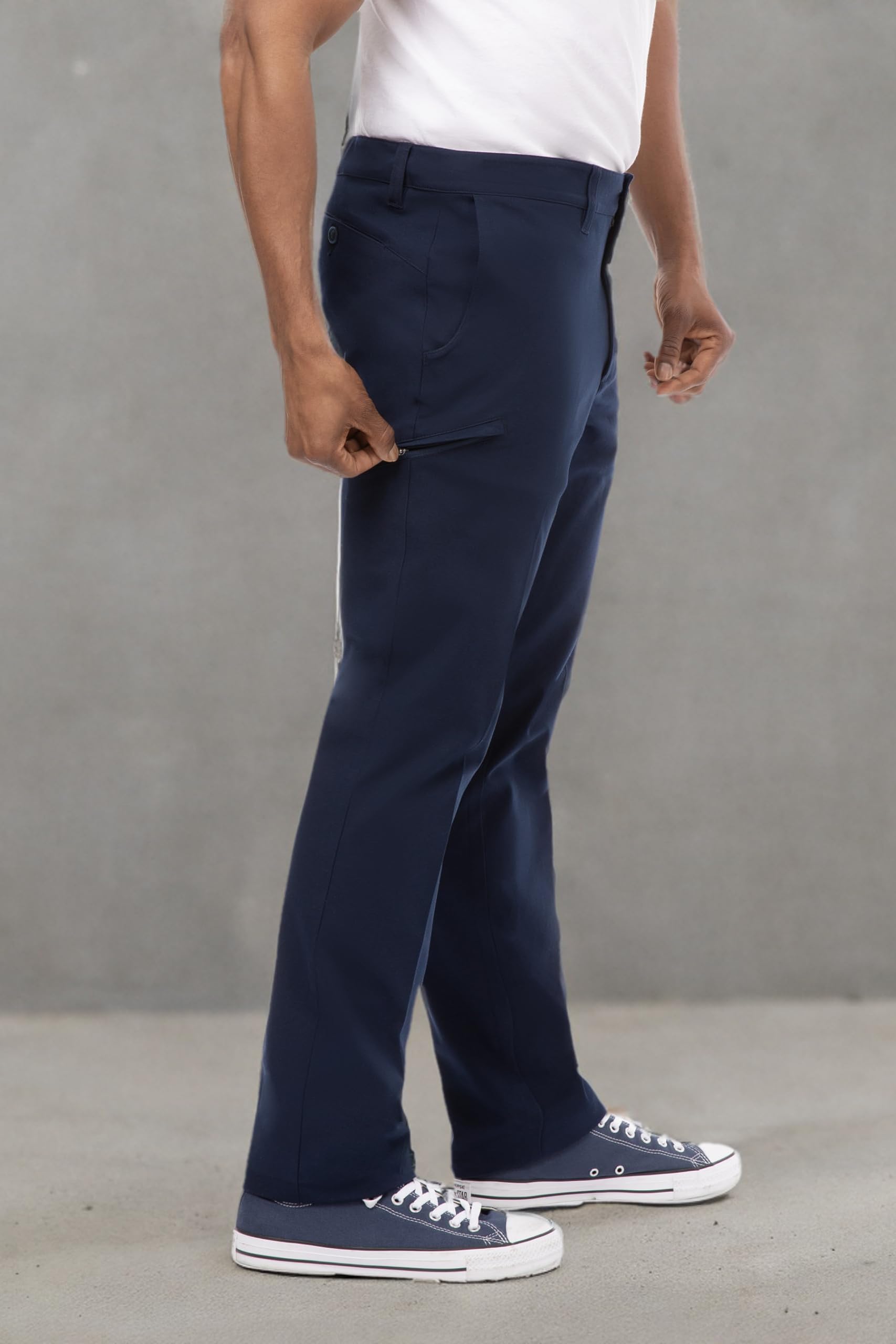 Chef Works Men's Stretch Fit Chino Pants - Comfortable Work Pants for Chefs, Restaurant Staff & Food Service Professionals - Perfect for Kitchen Work, Cooking & Hospitality Industry