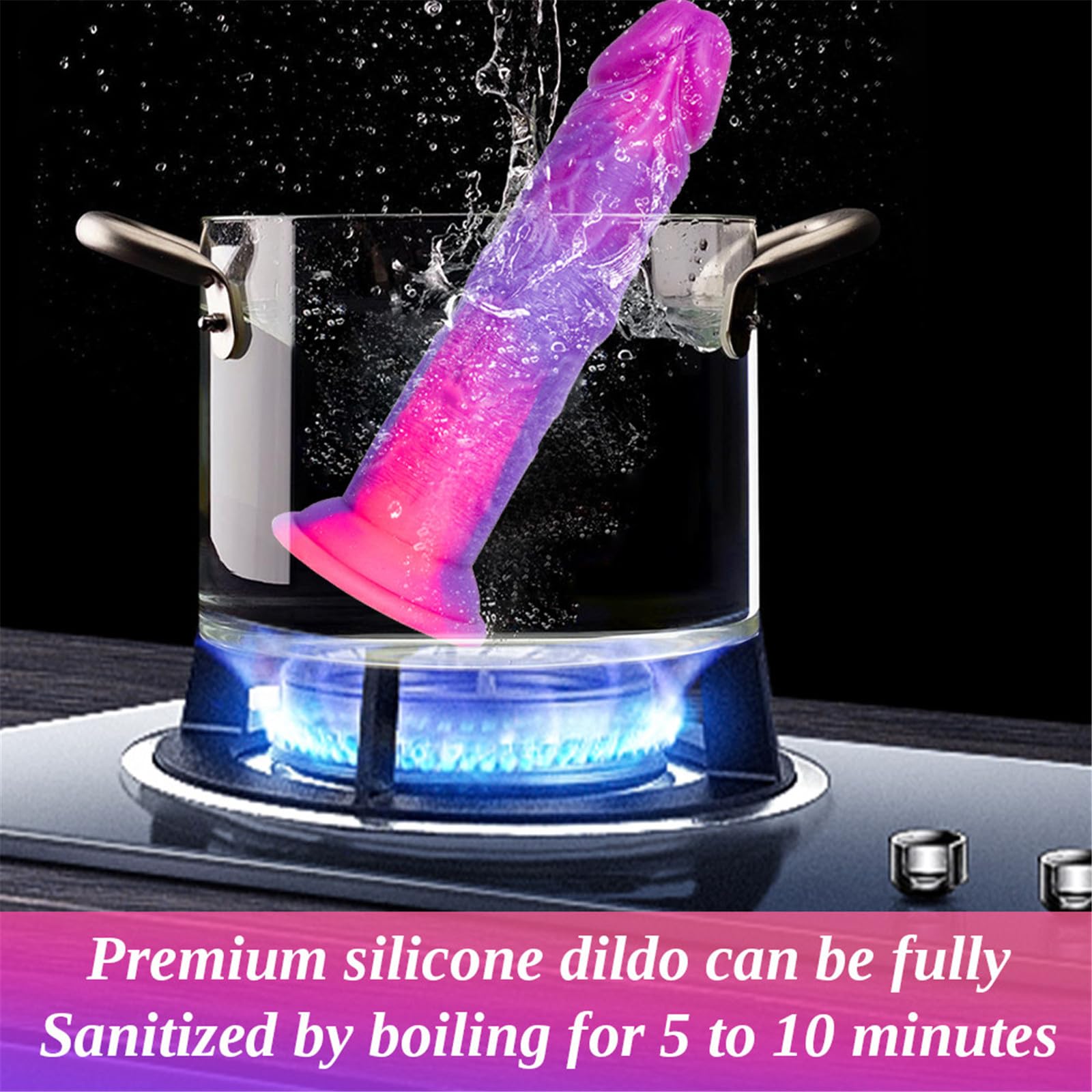 Realistic 4-Piece Silicone Dildo Set (7