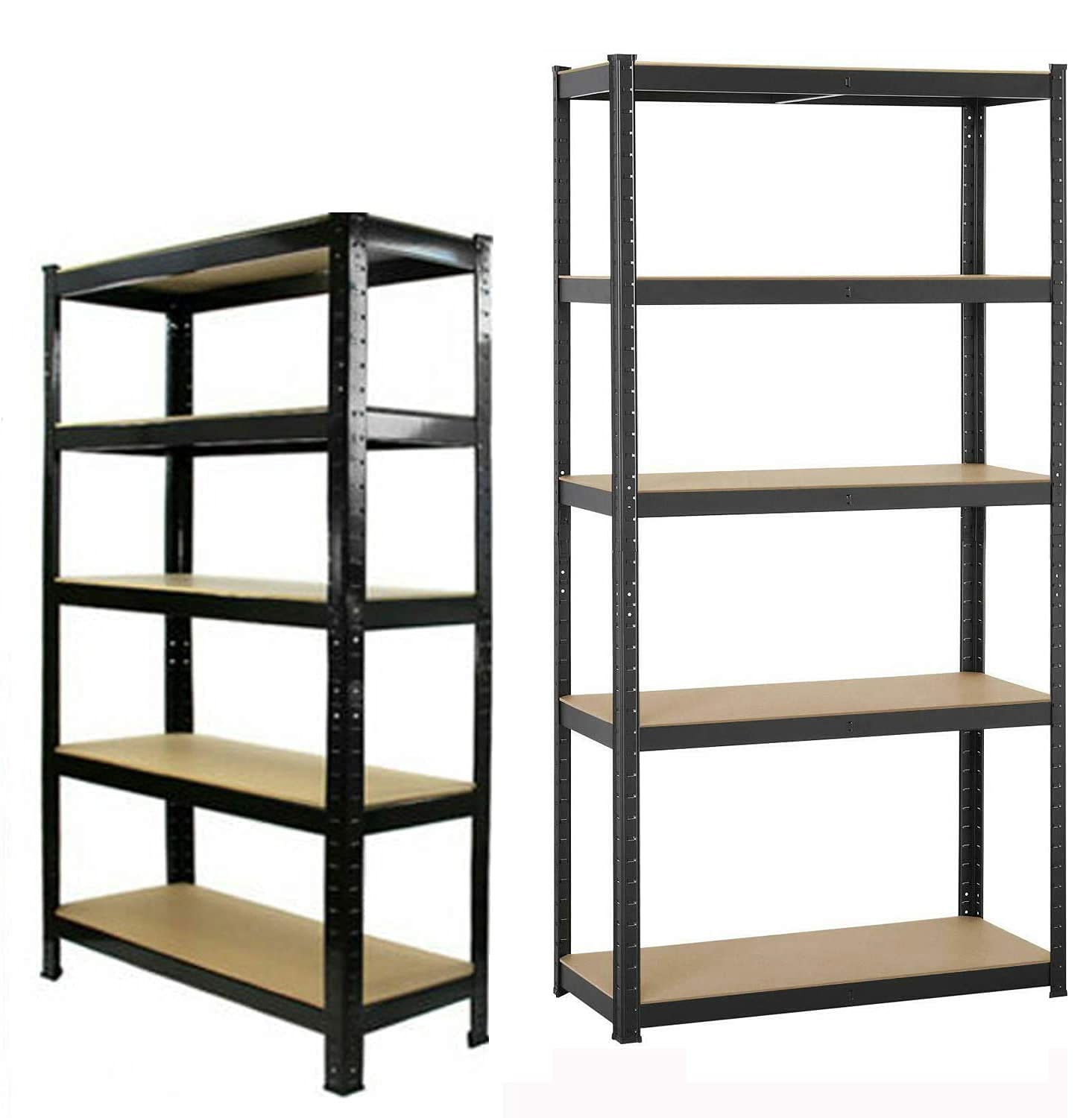 5-Tier Heavy Duty Metal Shelving Unit - 2000LBS Capacity Garage Storage Rack (78