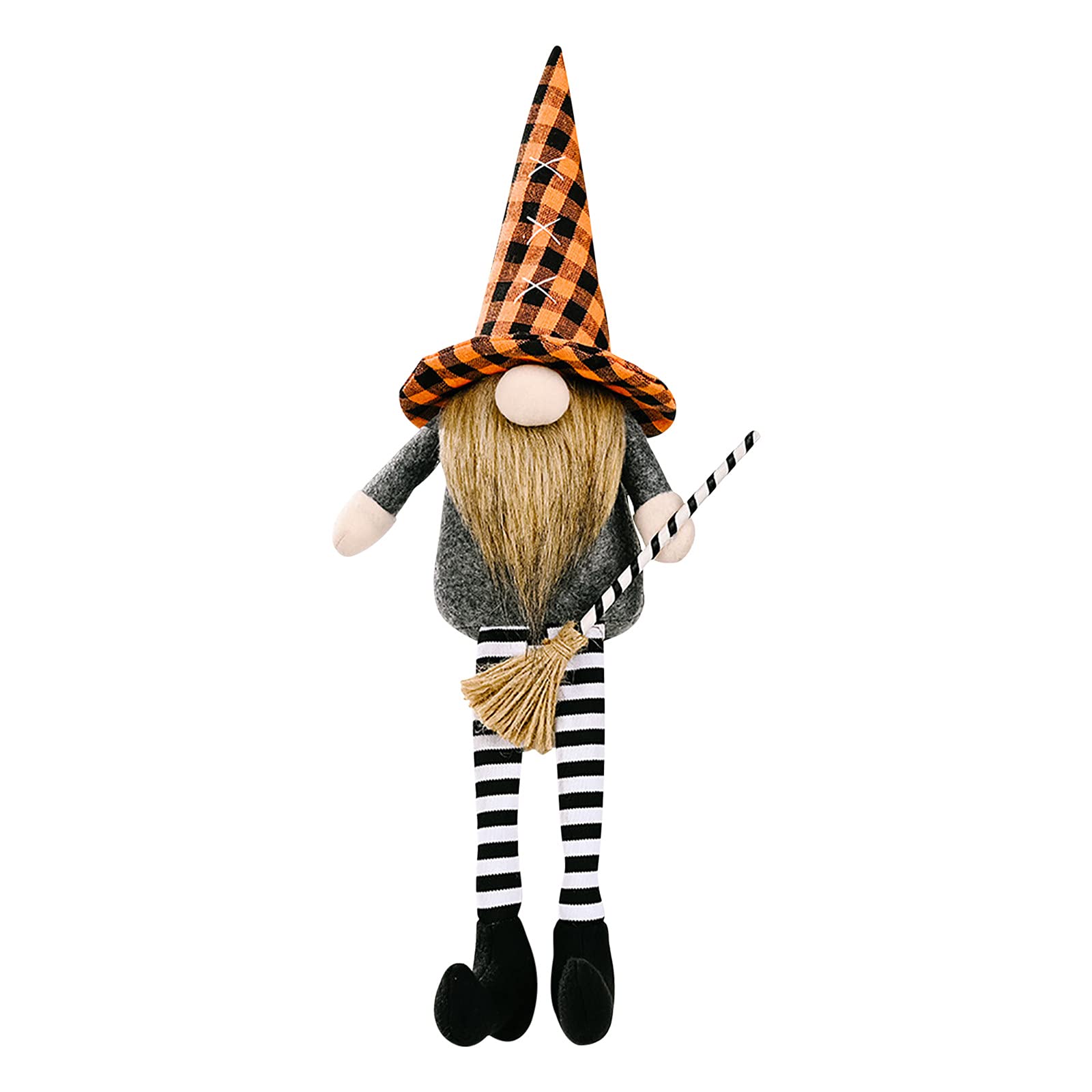 Halloween Faceless Doll - Handmade Swedish Gnome Plush Decor for Home, Patio, Lawn & Garden Party | Creative Dwarf Goblin & Rudolph Doll for Halloween & Christmas Decorations