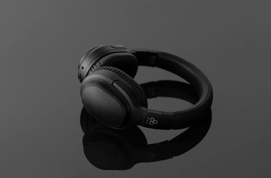 Final UX3000 Noir - Premium Wireless Bluetooth Headphones for Music, Calls & Gaming - Noise Cancelling Over-Ear Headset with Long Battery Life - Perfect for Travel, Work & Home Use