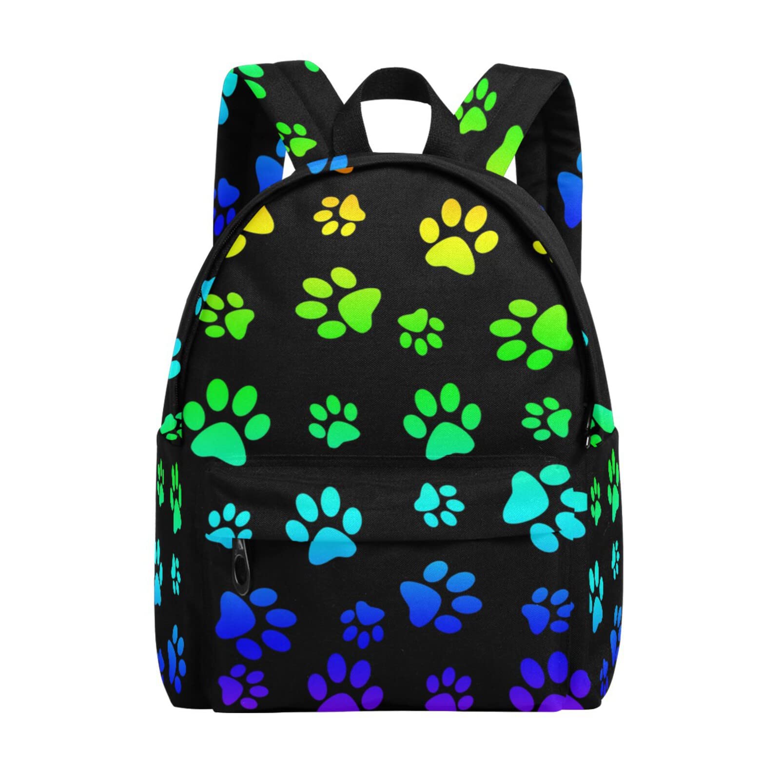 Paw Rainbow School Backpack for Kids & Teens - Lightweight Laptop Backpack for Boys & Girls, Fits 14 Inch Notebook - Perfect for School, Travel, and Daily Use
