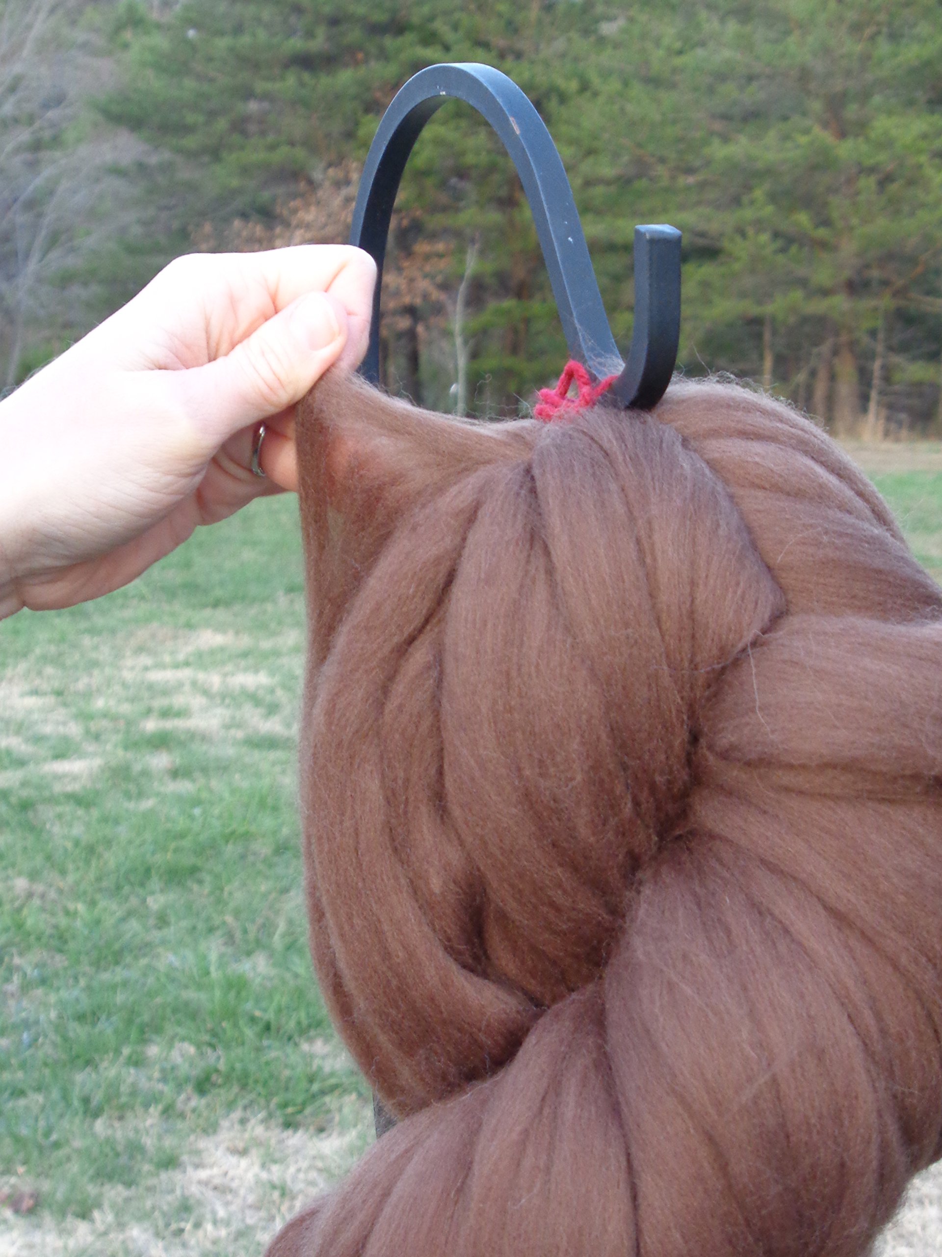 Shep's Premium Milk Chocolate Brown Merino Wool Roving - 4oz Natural Fiber for Spinning, Felting & Knitting | Soft Handmade Craft Supplies for DIY Yarn, Needle Felting & Wool Art Projects | Made in USA