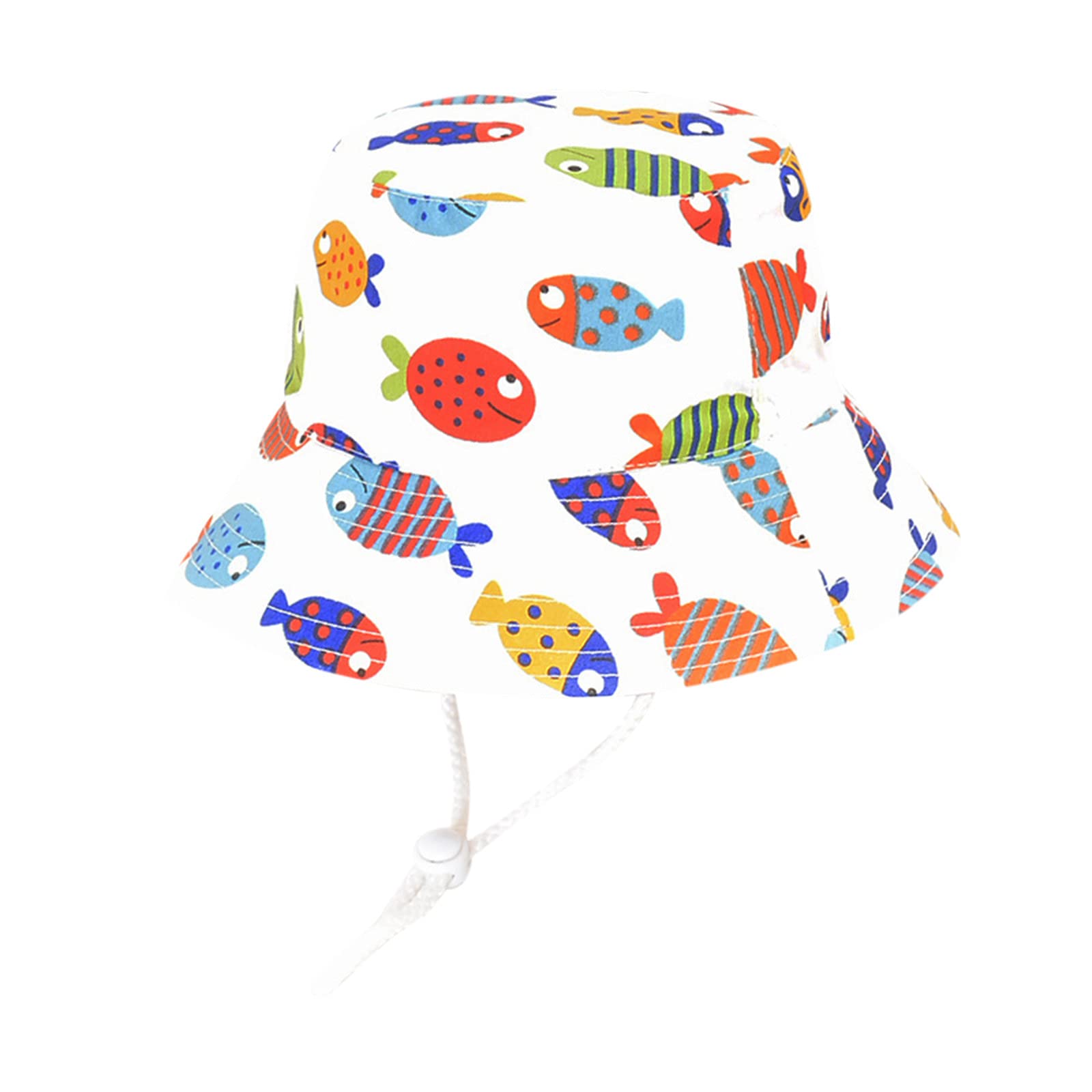 Kelon Kids Beach Hat - UPF 50+ Sun Protection Bucket Hat for Baby Boys & Girls, Adjustable Cartoon Infant Cap for Outdoor, Pool & Summer Activities