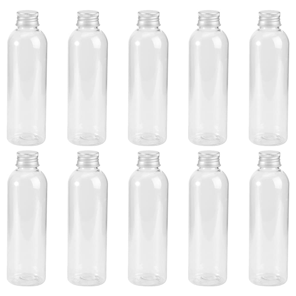 20Pcs Clear 100ml Travel Shampoo Bottles with Lids for Cosmetics & Liquids
