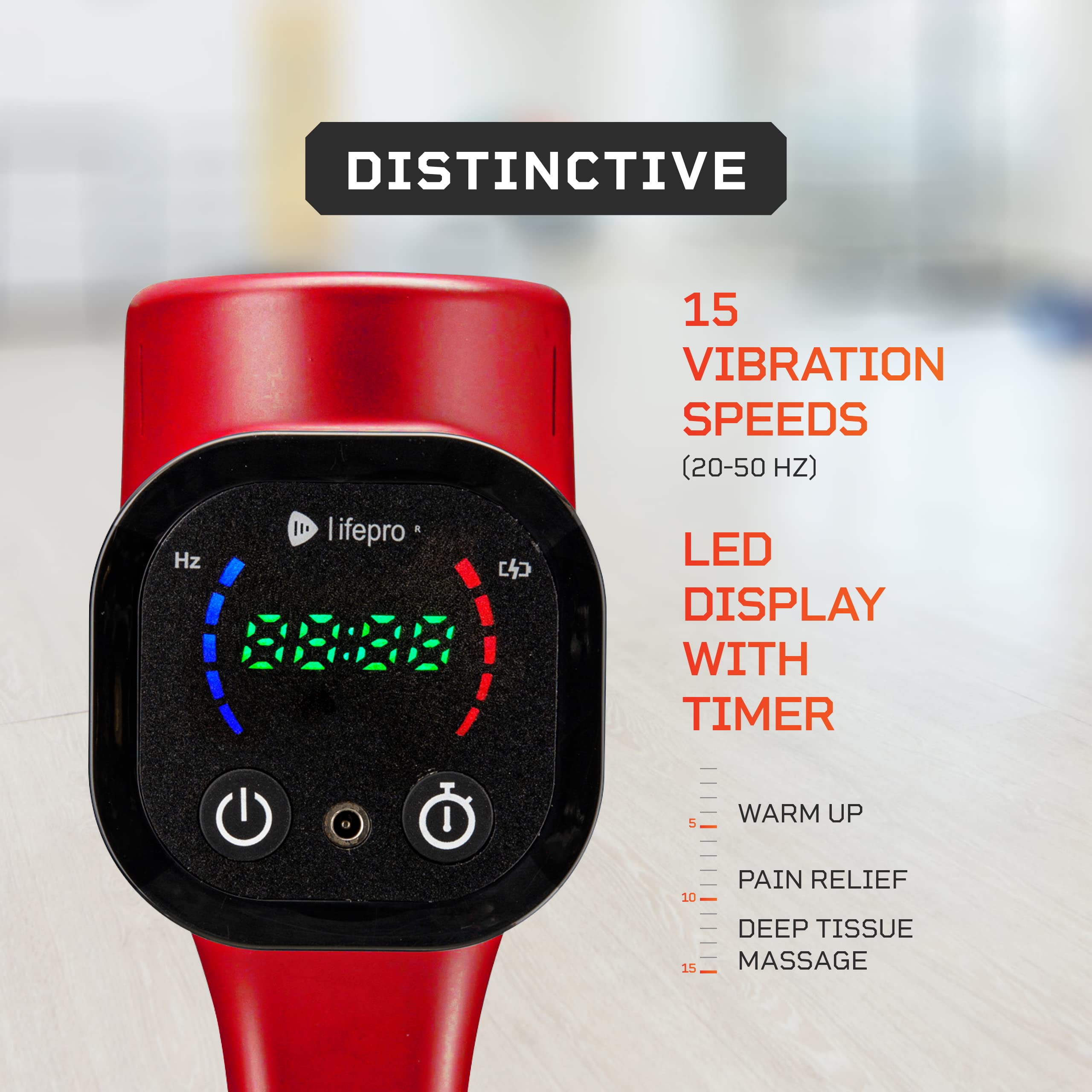 LifePro Sonic Pro Percussion Massage Gun - Deep Tissue Muscle Massager for Athletes & Pain Relief with 8 Attachments - Handheld Electric Massage Device for Neck, Back, Shoulders & Legs - Perfect for Post-Workout Recovery, Muscle Soreness & Relaxation at Home or Gym