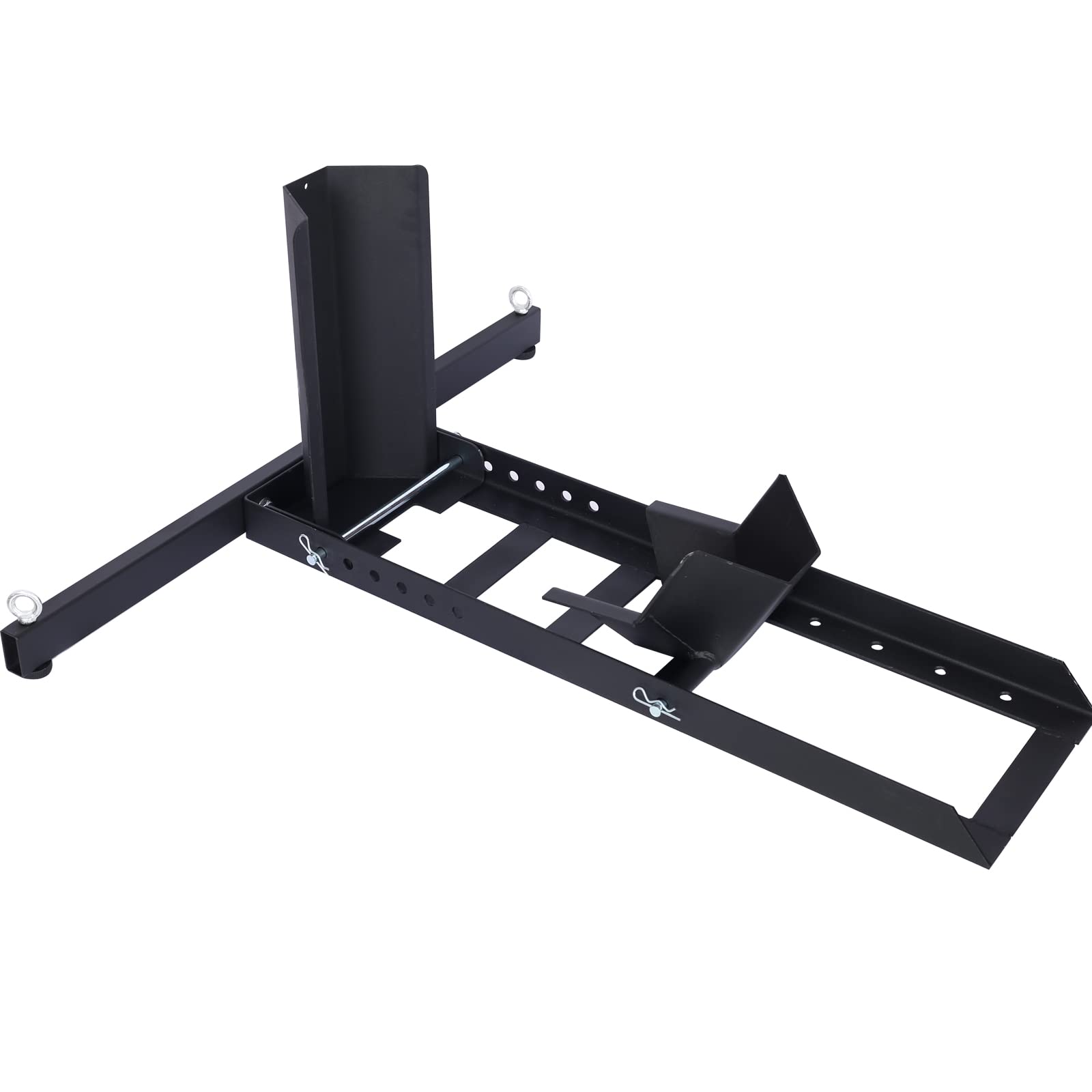 Heavy-Duty Adjustable Motorcycle Wheel Chock 1800lb - for Trailers & Garages