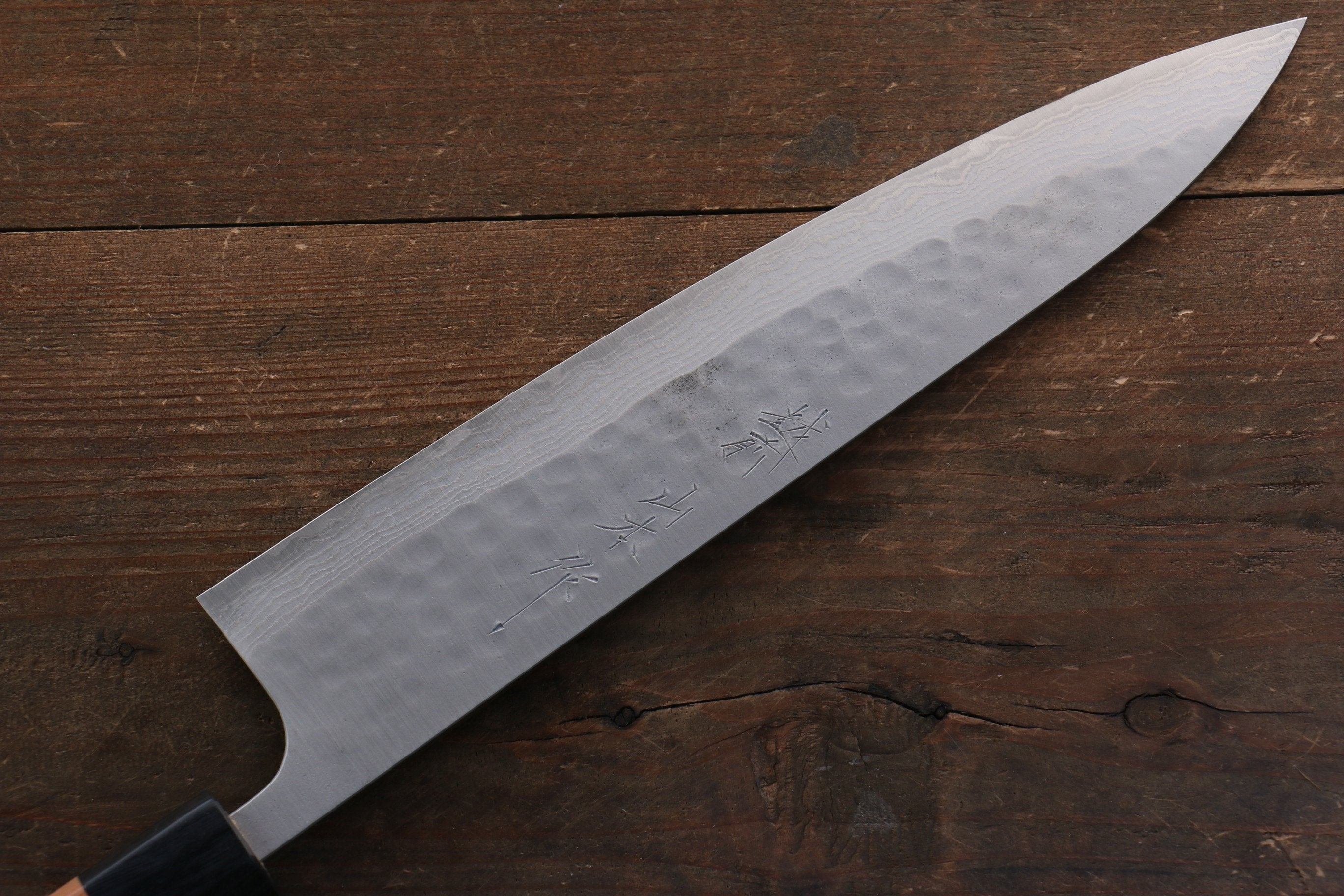 Nao Yamamoto SRS13 Black Damascus Gyuto 210mm Japanese Chef Knife with Cherry Blossom Handle - Premium Kitchen Knife for Sushi, Meat Cutting & Professional Cooking