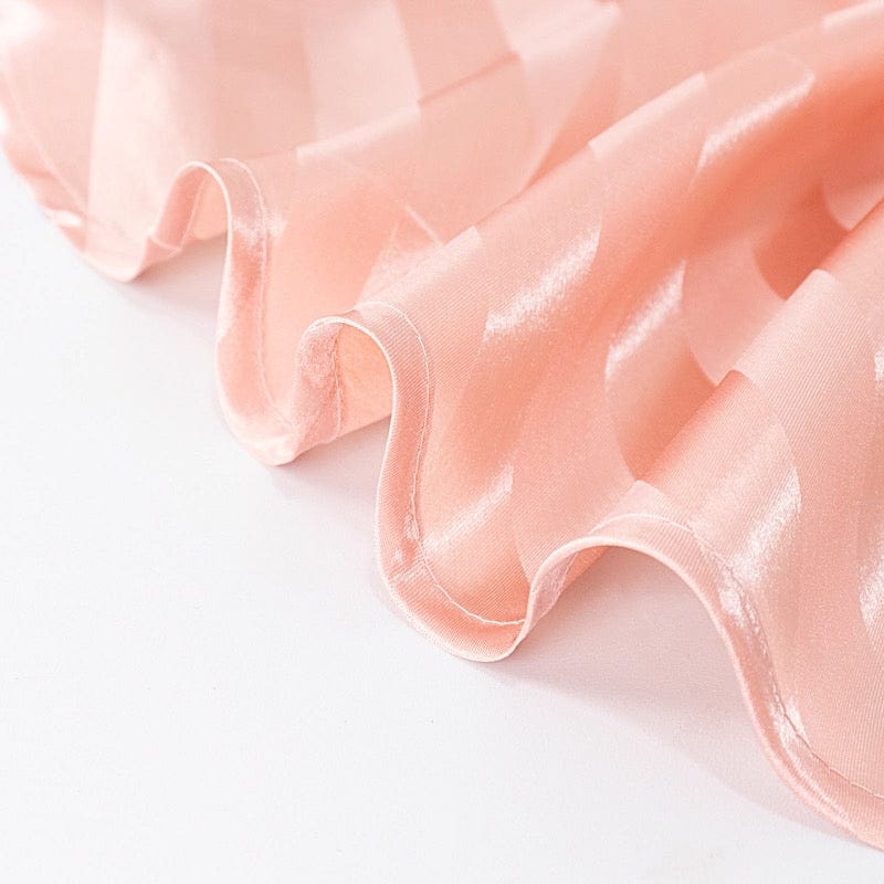 12x108 Inch Striped Satin Table Runner for Weddings - Elegant Dining Decor for Banquets, Parties & Special Events