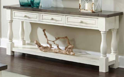 Stylish Tuscan Sofa Table - Rustic Wood Console Table for Living Room, Entryway & Hallway - Perfect for Home Decor & Storage